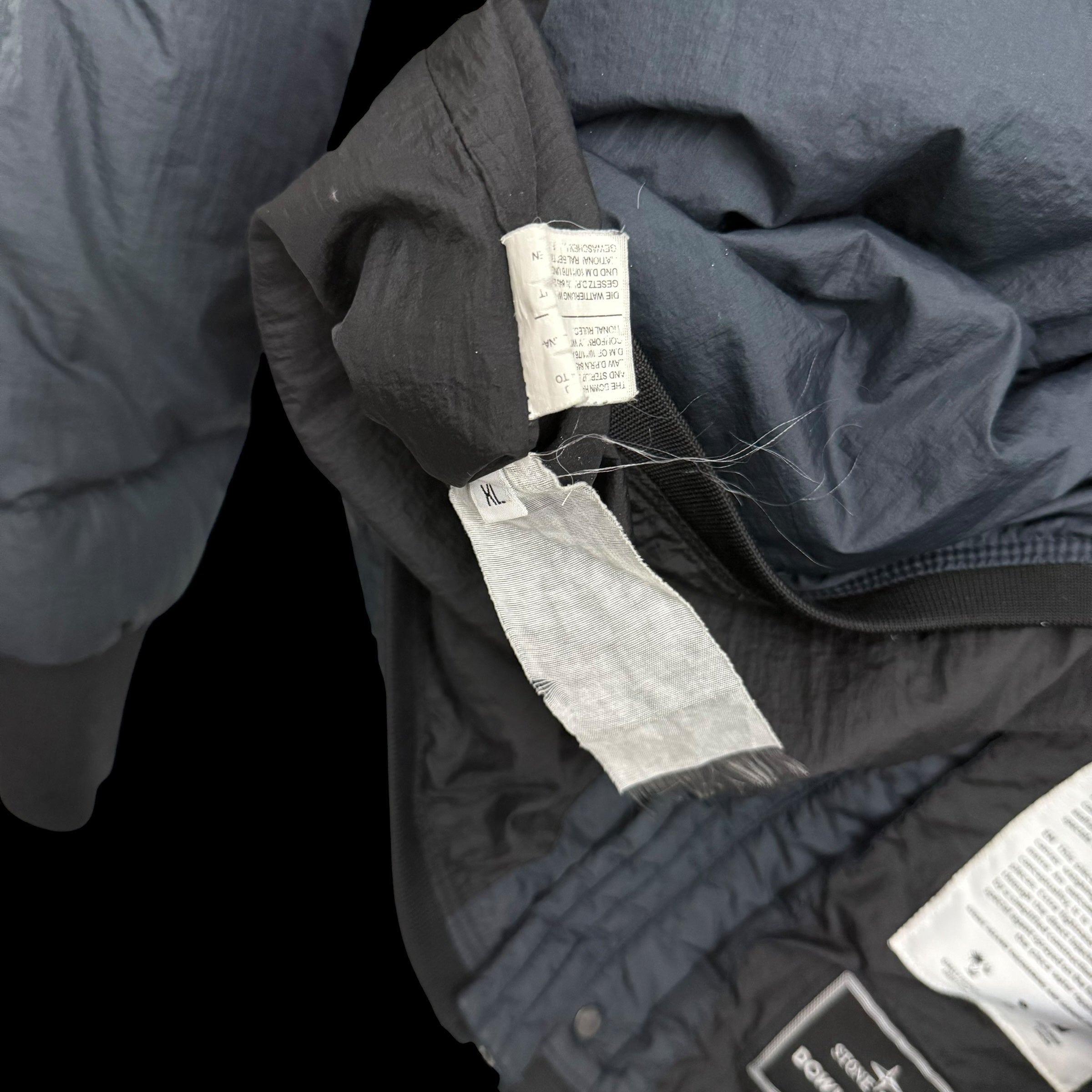 Stone Island AW11 Opaque Nylon Tela Down Puffer Jacket Navy (Fits L-XL)