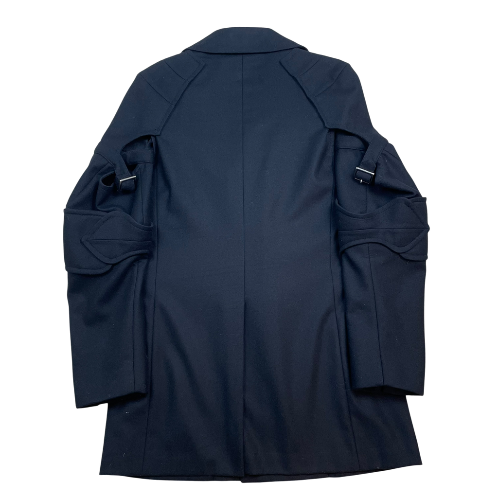 Comme Des Garcons Homme Plus AD2016 Buckle Armour Wool Coat (Size L)