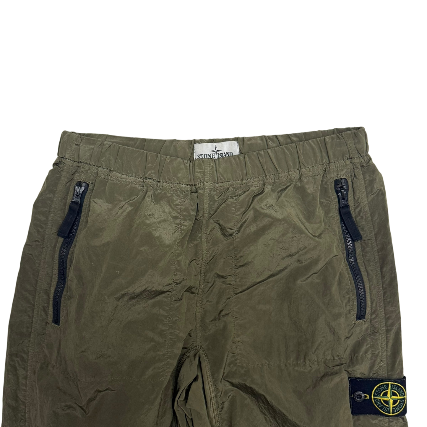 Stone Island Nylon Metal Cargo Pants Khaki Green (Size S)