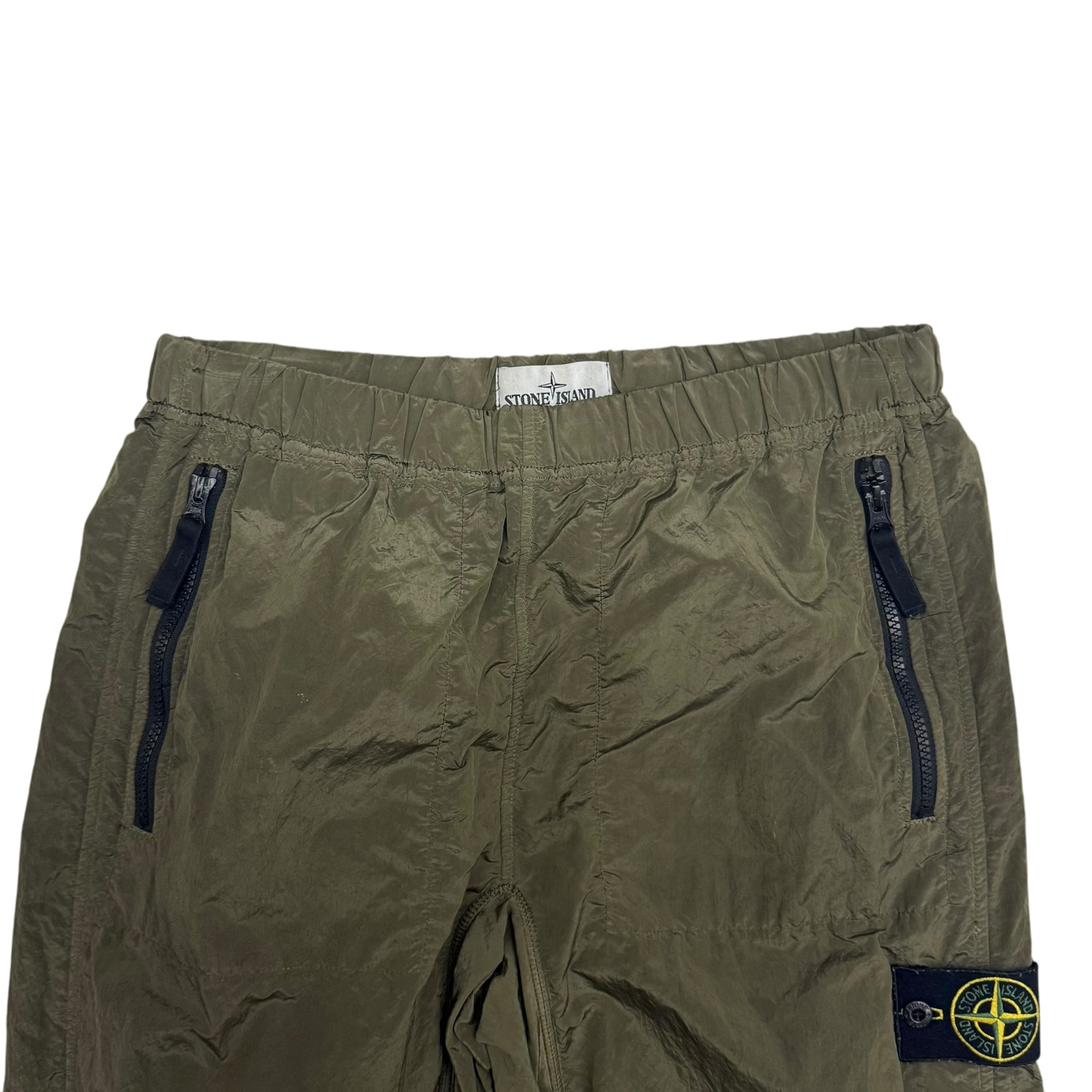 Stone Island Nylon Metal Cargo Pants Khaki Green (Size S)