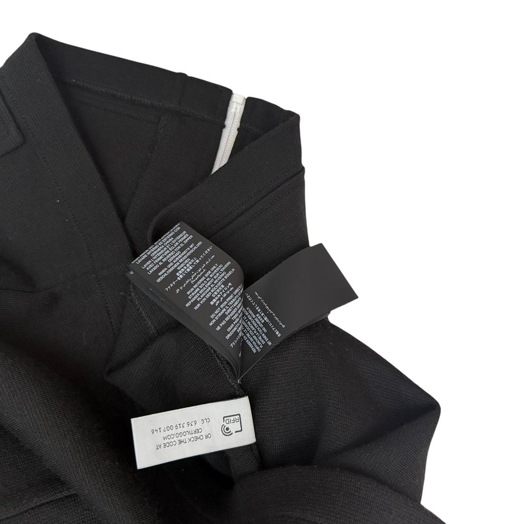 Palm Angels Wool Blend Collar Knit Track Jacket Black/Off White (Size L)