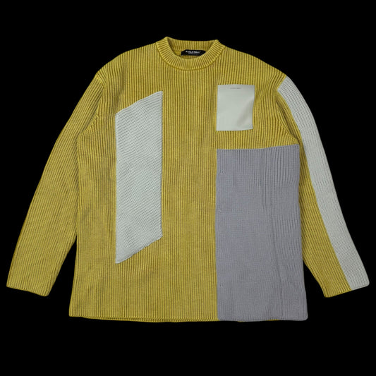 A-Cold-Wall* FW21 Runway Frame Knit Sweatshirt Sulphur Yellow (Size S)