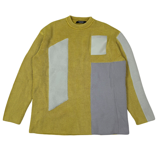 A-Cold-Wall* FW21 Runway Frame Knit Sweatshirt Sulphur Yellow (Size S)
