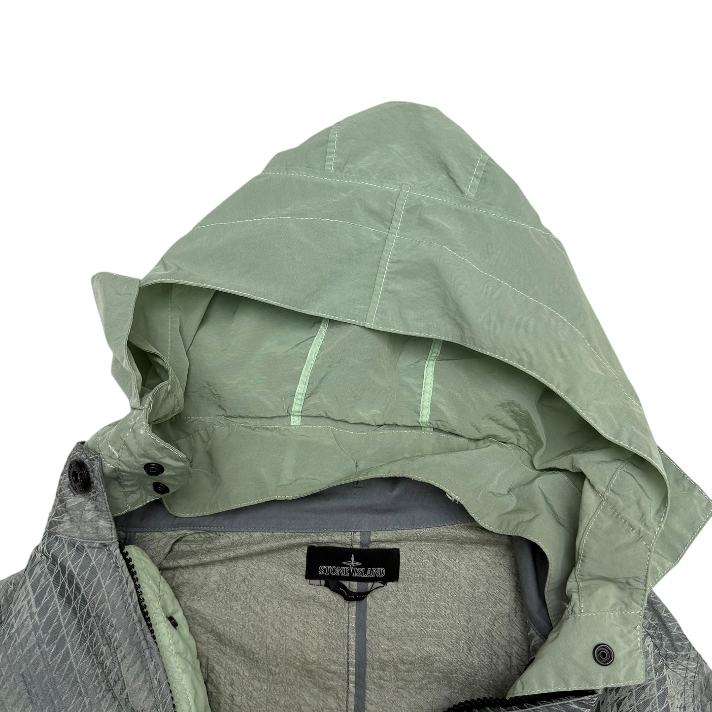 Stone Island Shadow Project SS 2016 Jacquard Nylon Jacket Grey / Green (Size L)