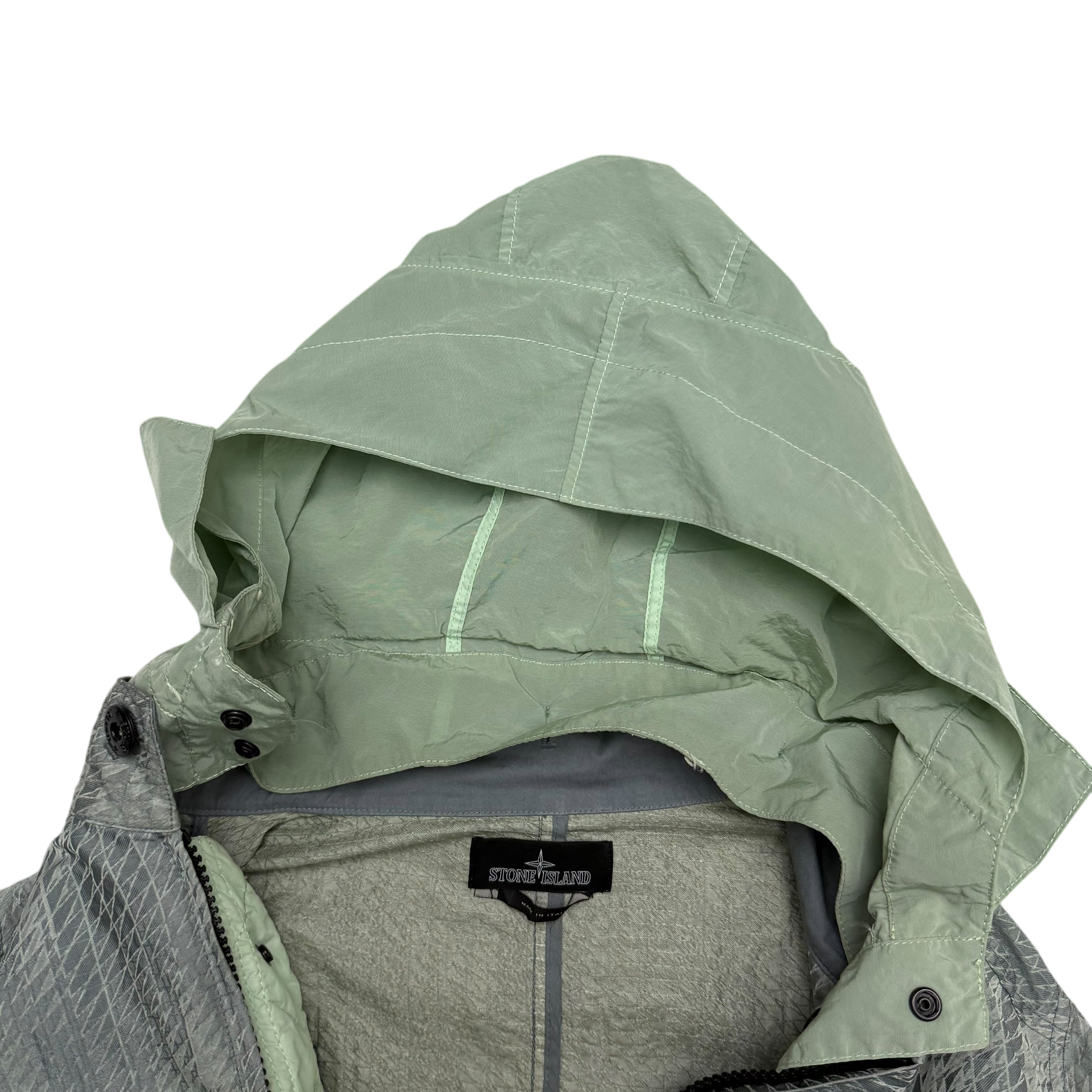 Stone Island Shadow Project SS 2016 Jacquard Nylon Jacket Grey / Green (Size L)