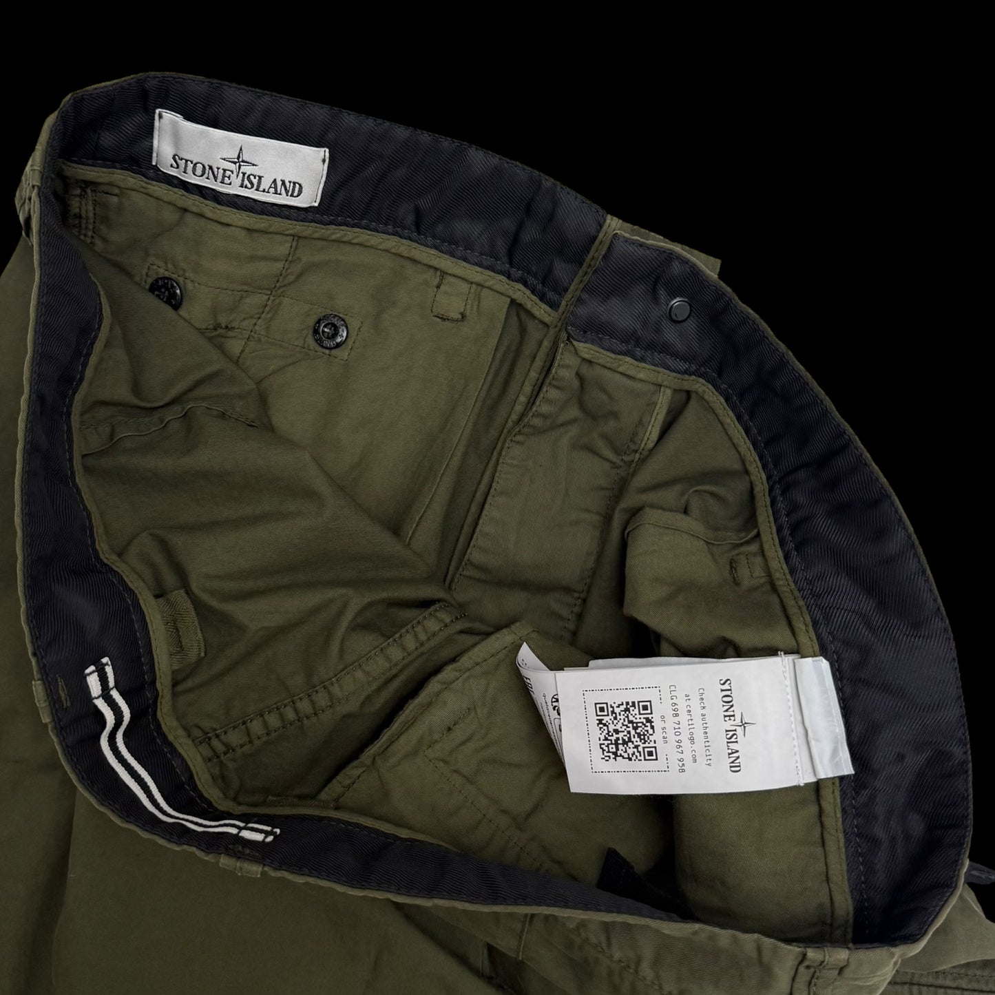 Stone Island Type RE-T Cargo Pants Army Green (Size 36”)