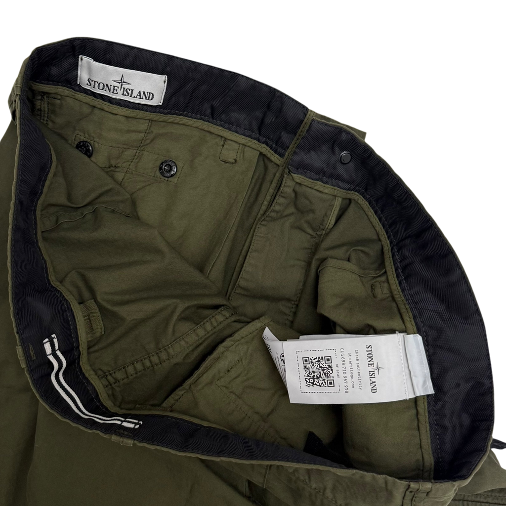 Stone Island Type RE-T Cargo Pants Army Green (Size 36”)