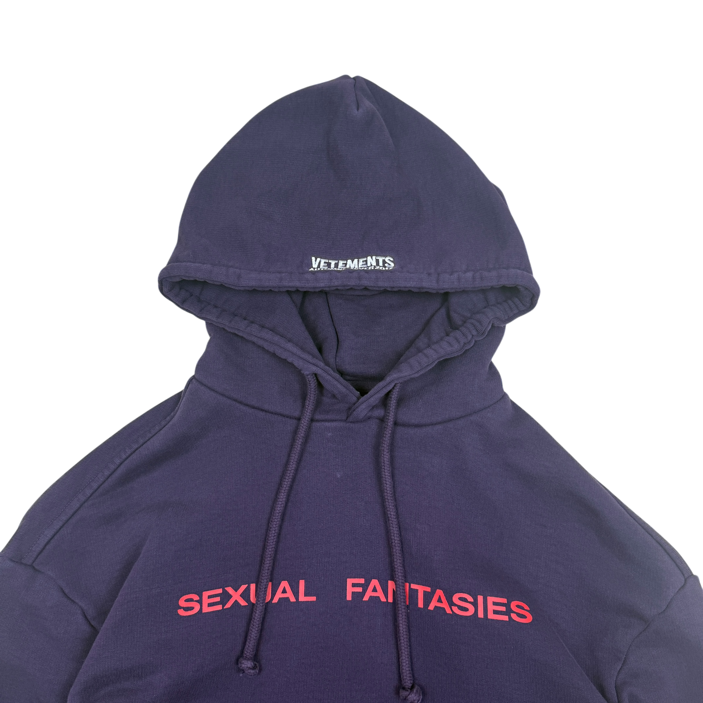 Vetements AW17 ‘Sexual Fantasies’ Oversized Hoodie Purple (Size XS)
