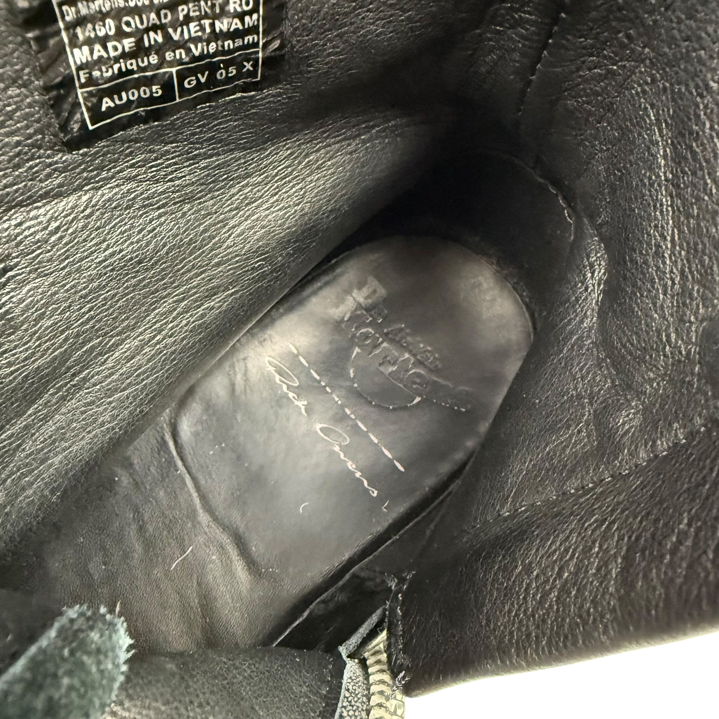 Dr Martins x Rick Owens 1460 Quad Sole Pentagram Jumbo Lace Boot Black (US10/UK9/EU43)