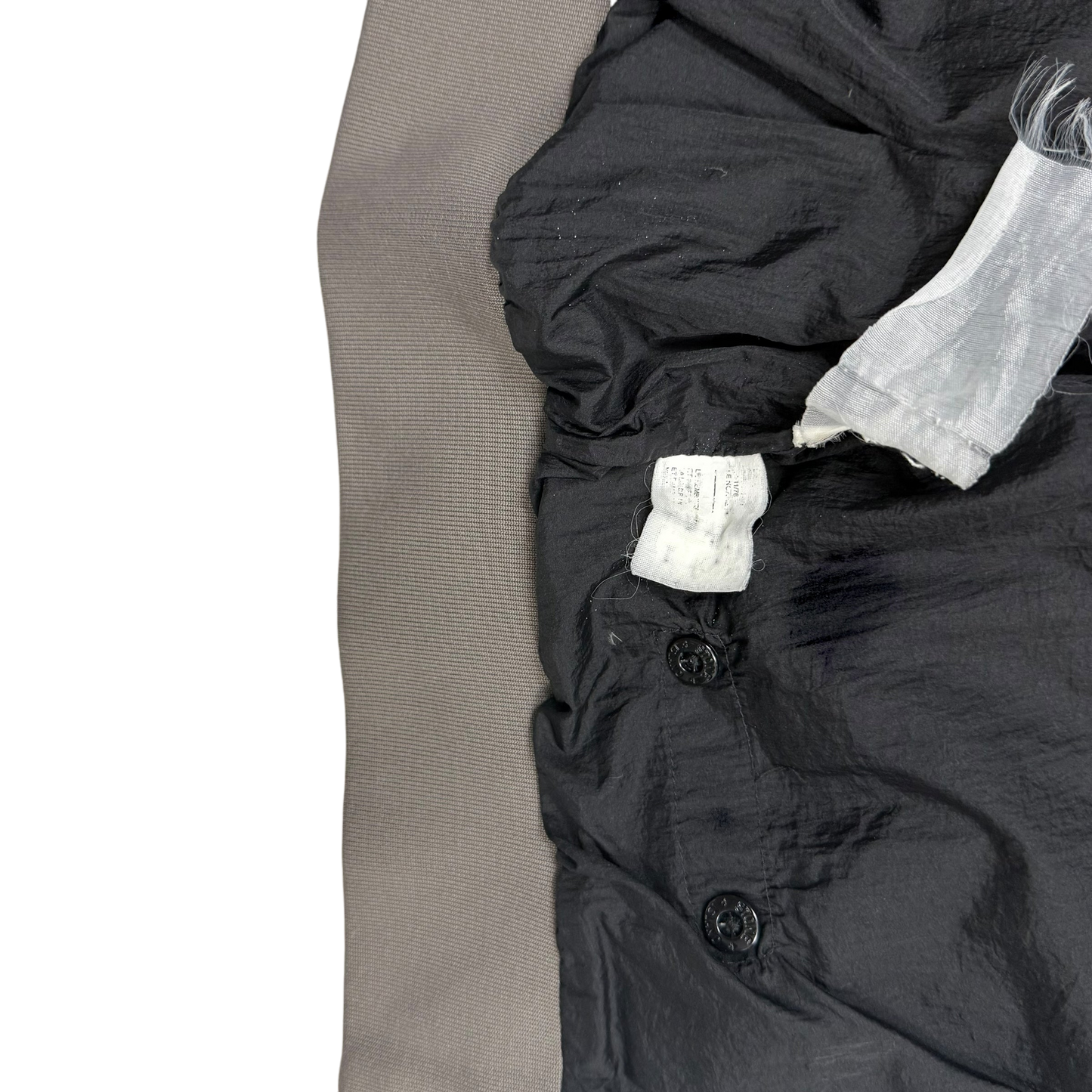 Stone Island AW 2011 Opaque Nylon Tela Down Jacket Grey/Khaki (Size L)