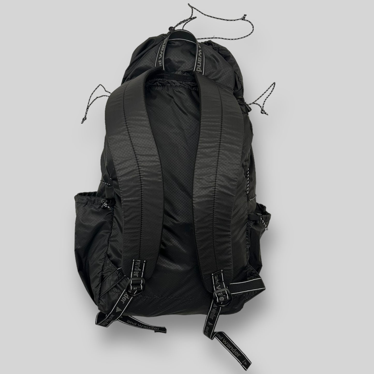 And Wander SIL Diagonal Zip Back Pack Black