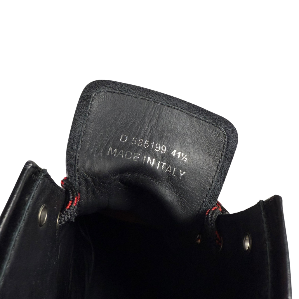 Alexander McQueen Oversized Sole Combat Leather Boots Black (fits US8.5-9)