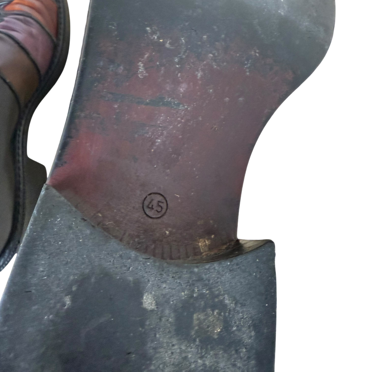 1970s Leather Patterned Loafers Black/Multi (EU45/US11-12)