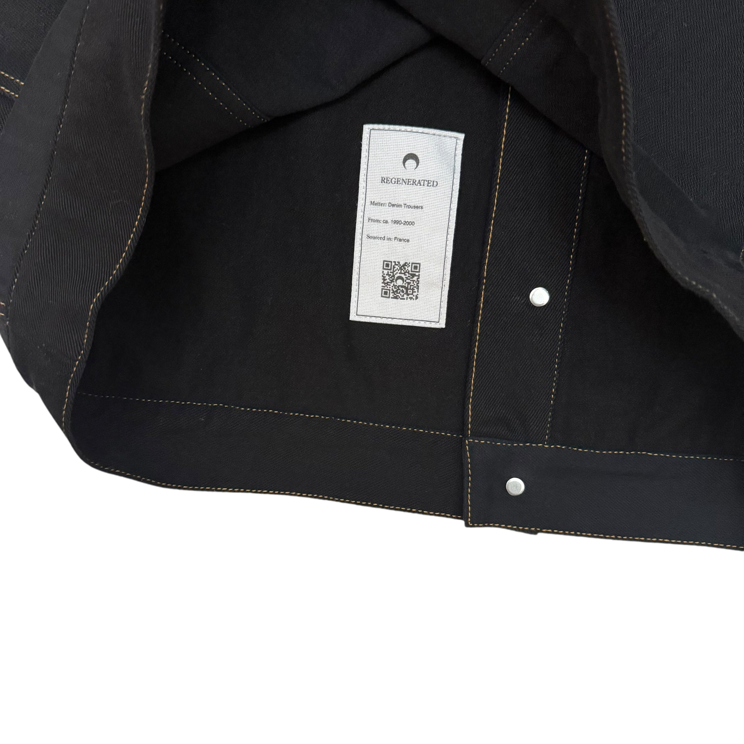 Marine Serre FW22 Crescent Moon Denim Jacket Black (Fits L)