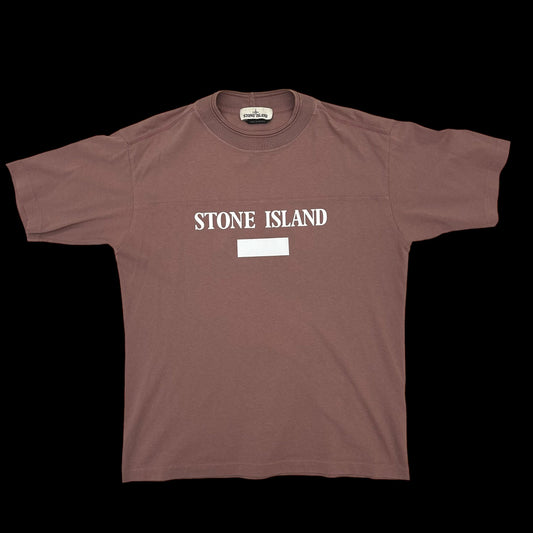 Stone Island Reflective Logo Pink T Shirt (Fits M/L)