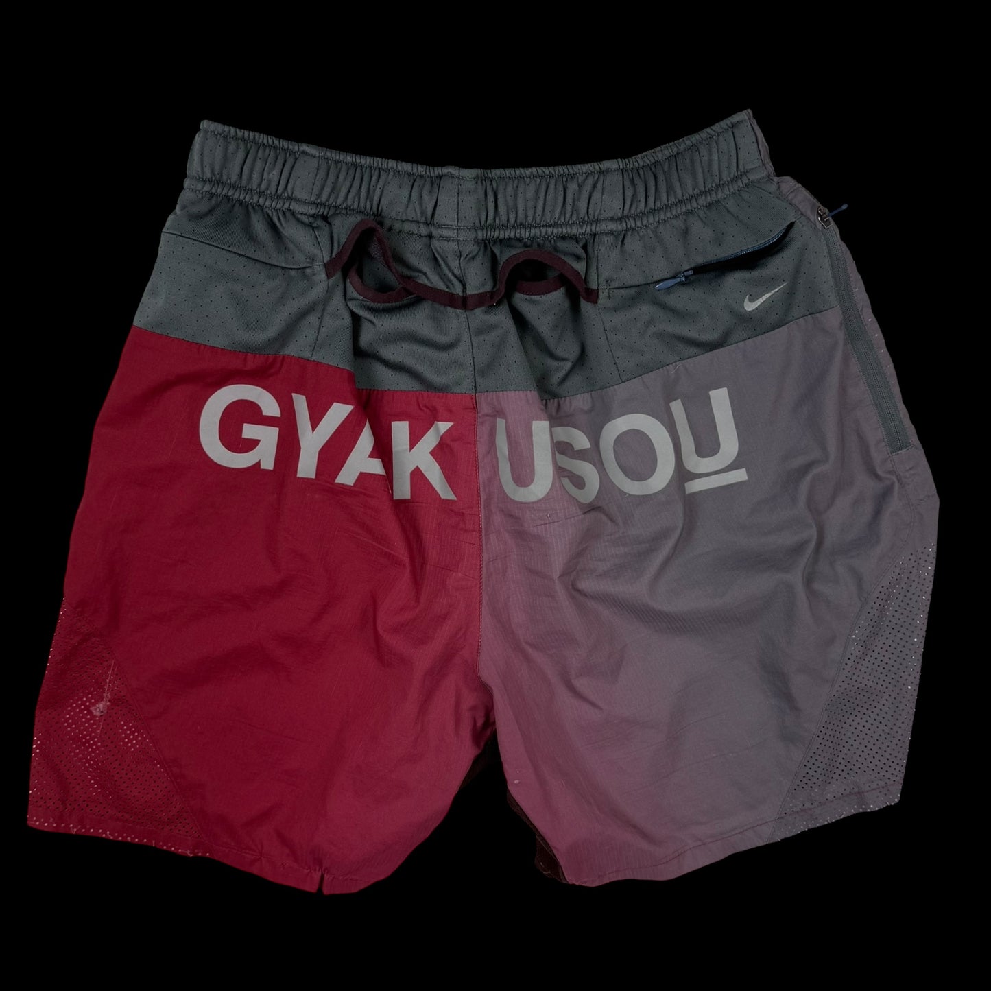 Nike x Undercover Gyakusou SS13 Running Shorts Red/Grey (Fits M)