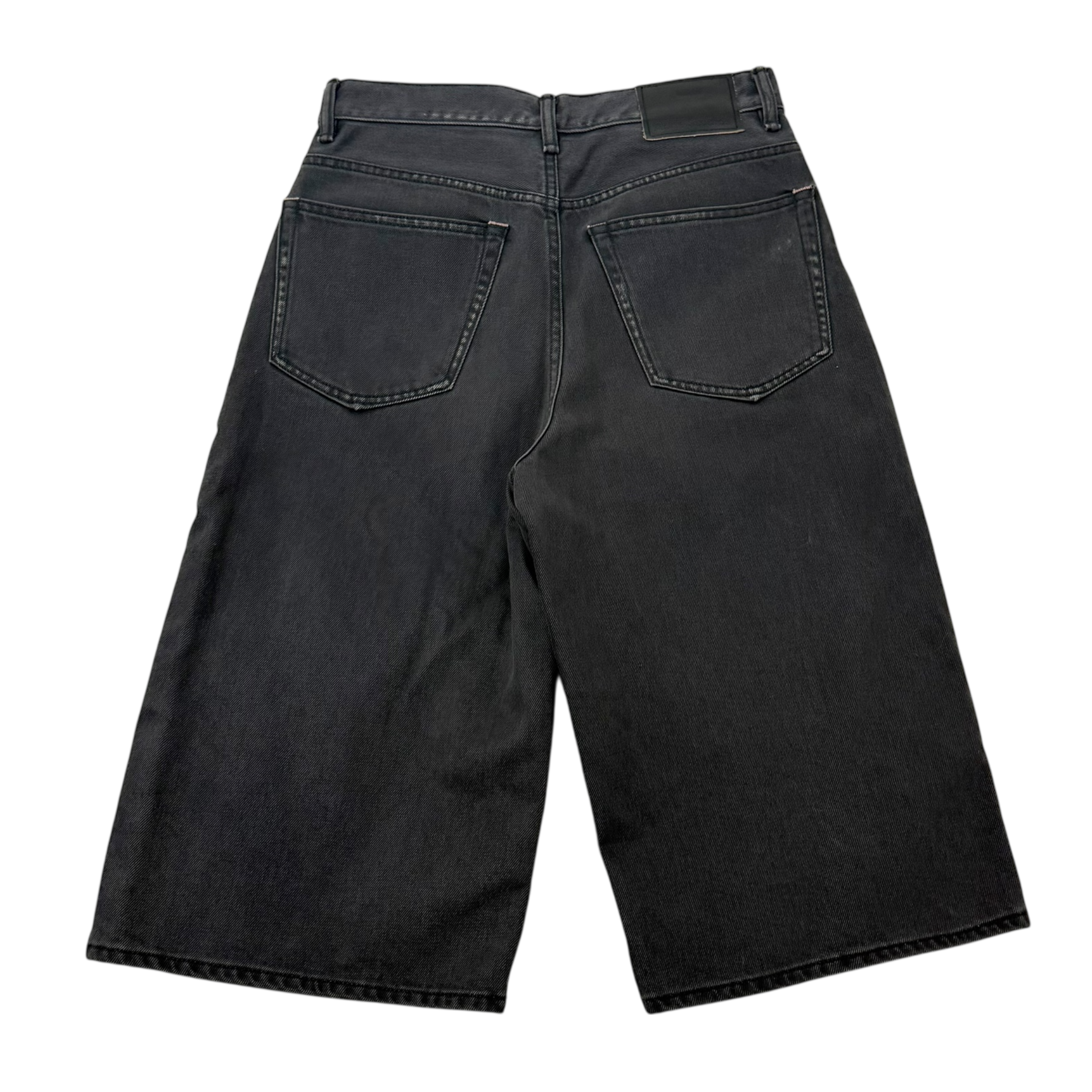 Acne Studios Loose Fit Denim Shorts Washed Grey (Fits 30”)