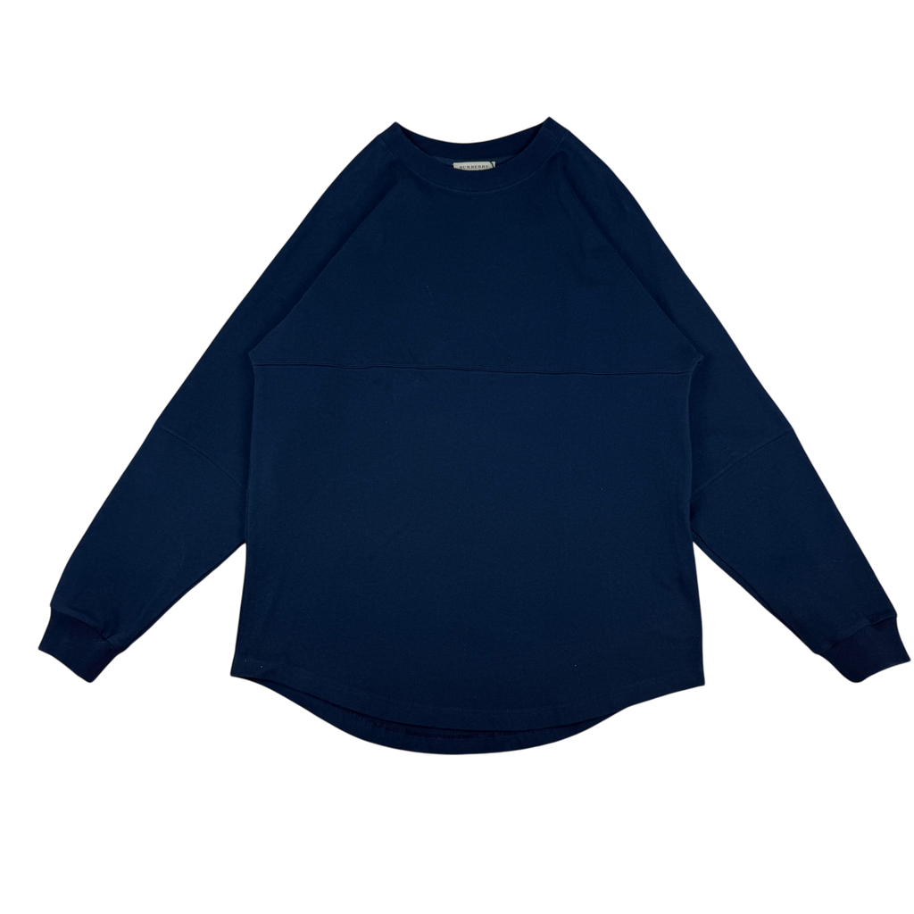 Burberry Big Logo Spellout Sweatshirt Navy (Fits M-L)