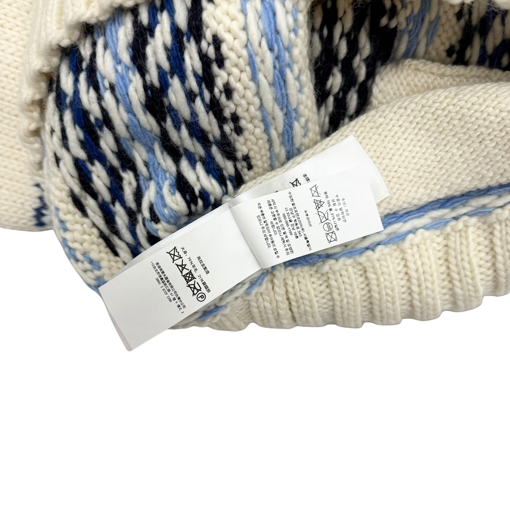 Polo Ralph Lauren Graphic Wool-Blend Full-Zip Cardigan Cream (Size M)