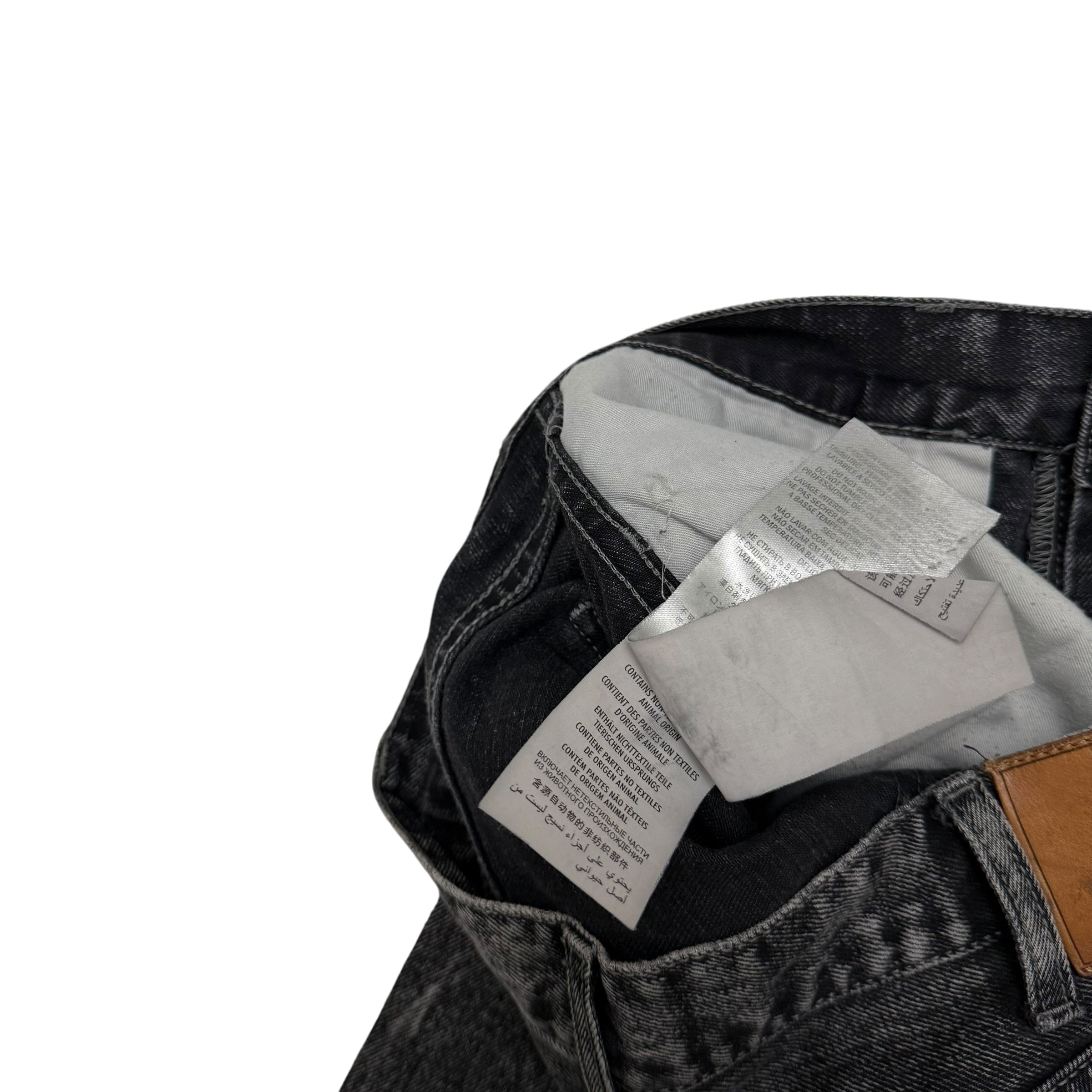 Gucci Washed Black Slim Fit Jeans (Size 32”)