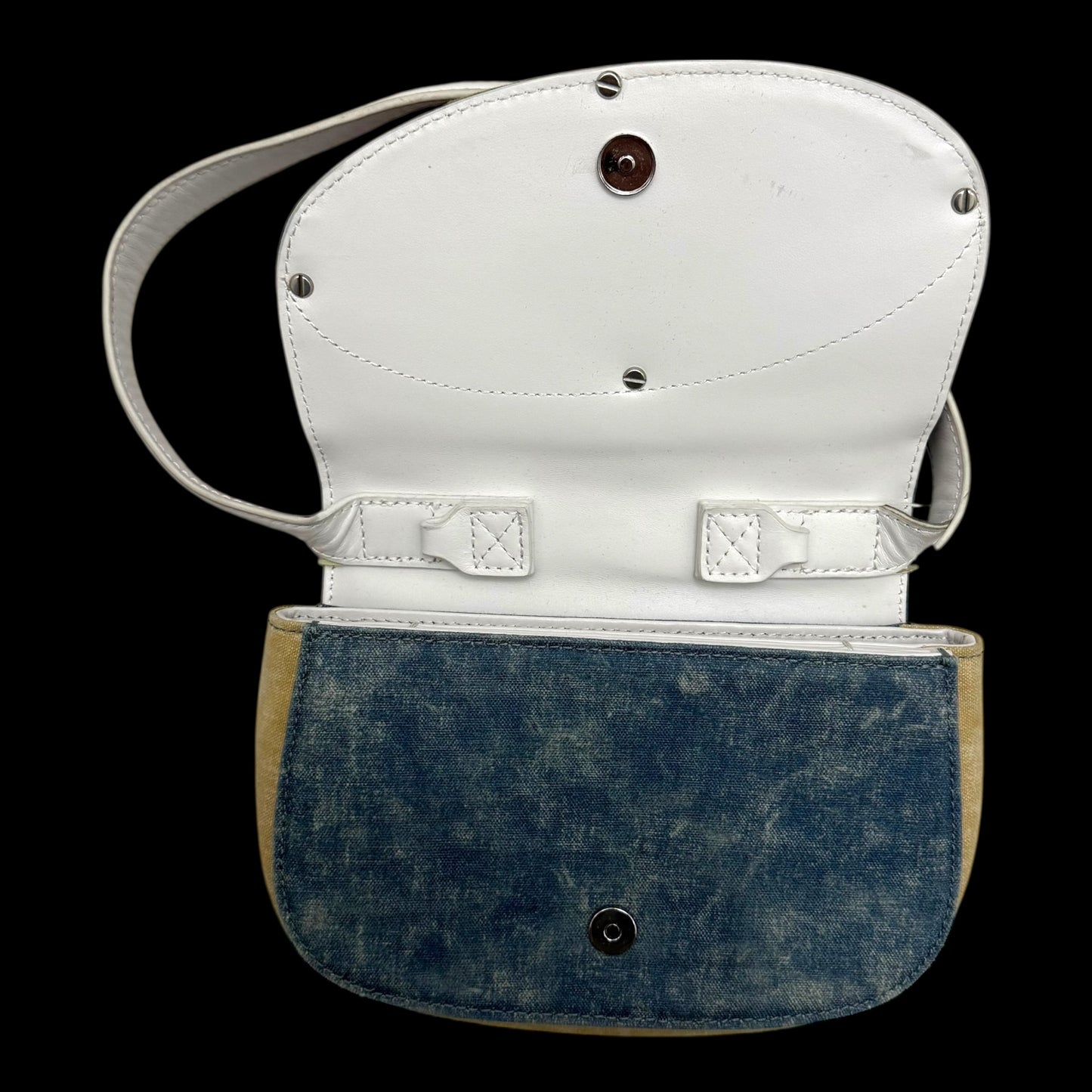 Diesel 1DR Womens Shoulder Bag Blue Denim