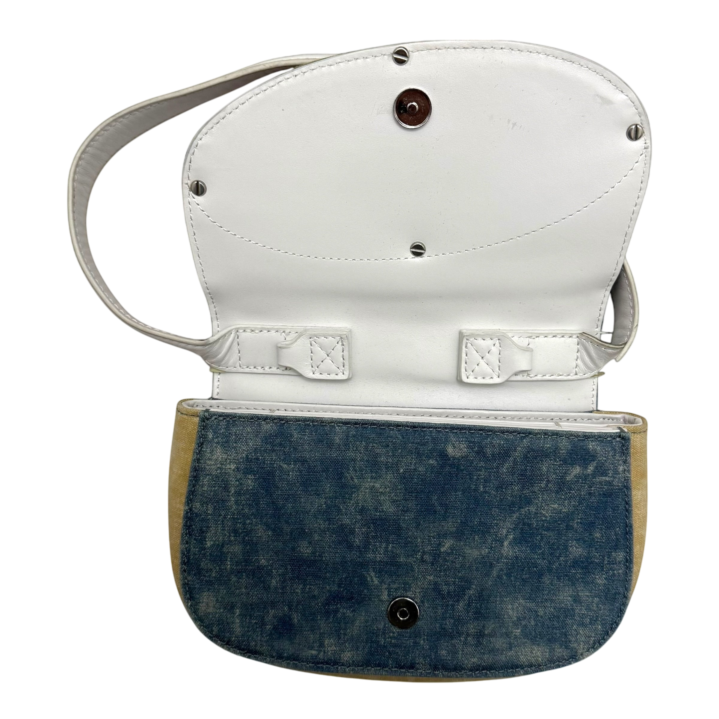 Diesel 1DR Womens Shoulder Bag Blue Denim