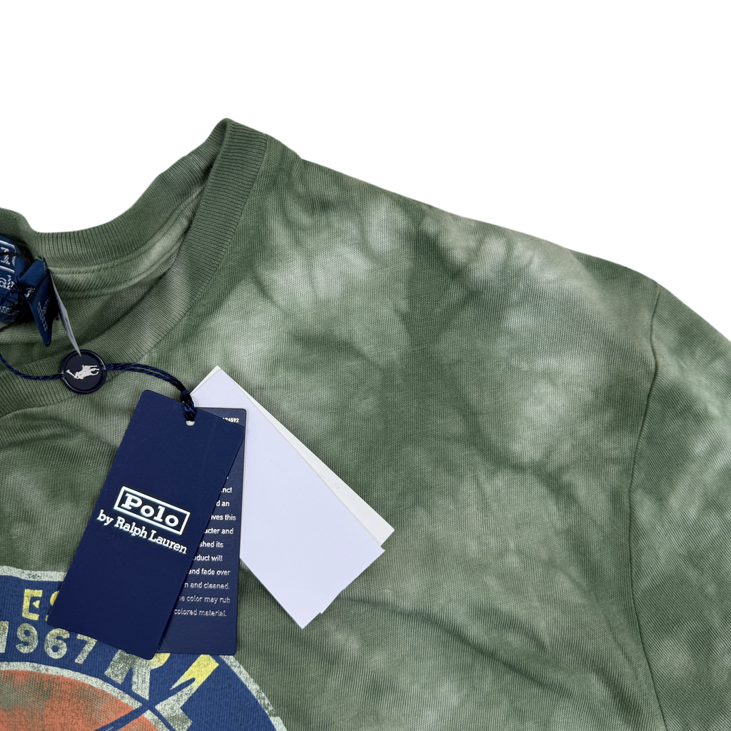 Polo Ralph Lauren Key West Marlin Club Tie-Dye T-Shirt Green (Size XL)