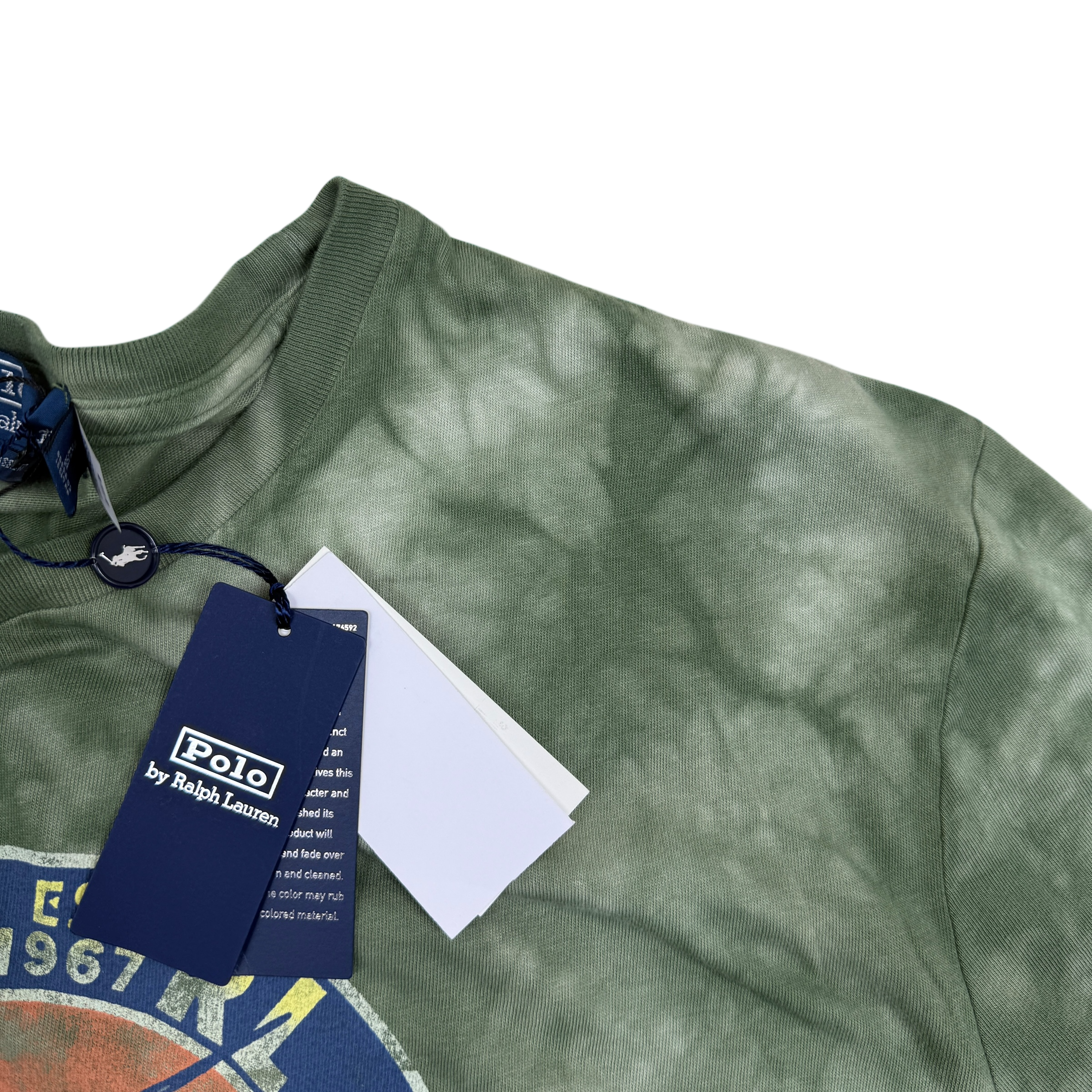 Polo Ralph Lauren Key West Marlin Club Tie-Dye T-Shirt Green (Size XL)