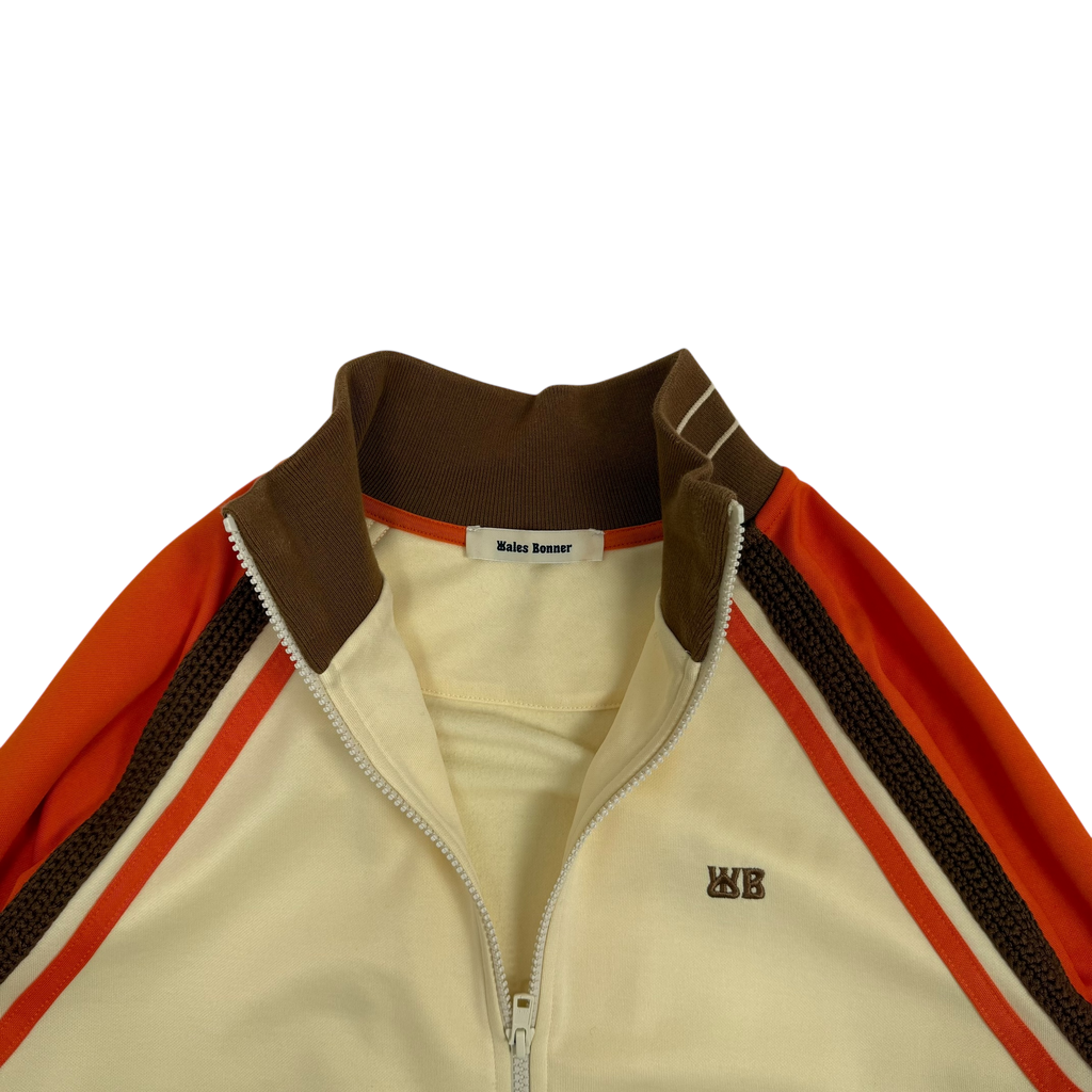 Wales Bonner Percussion Track Jacket Cream/Orange (Fits S-M)