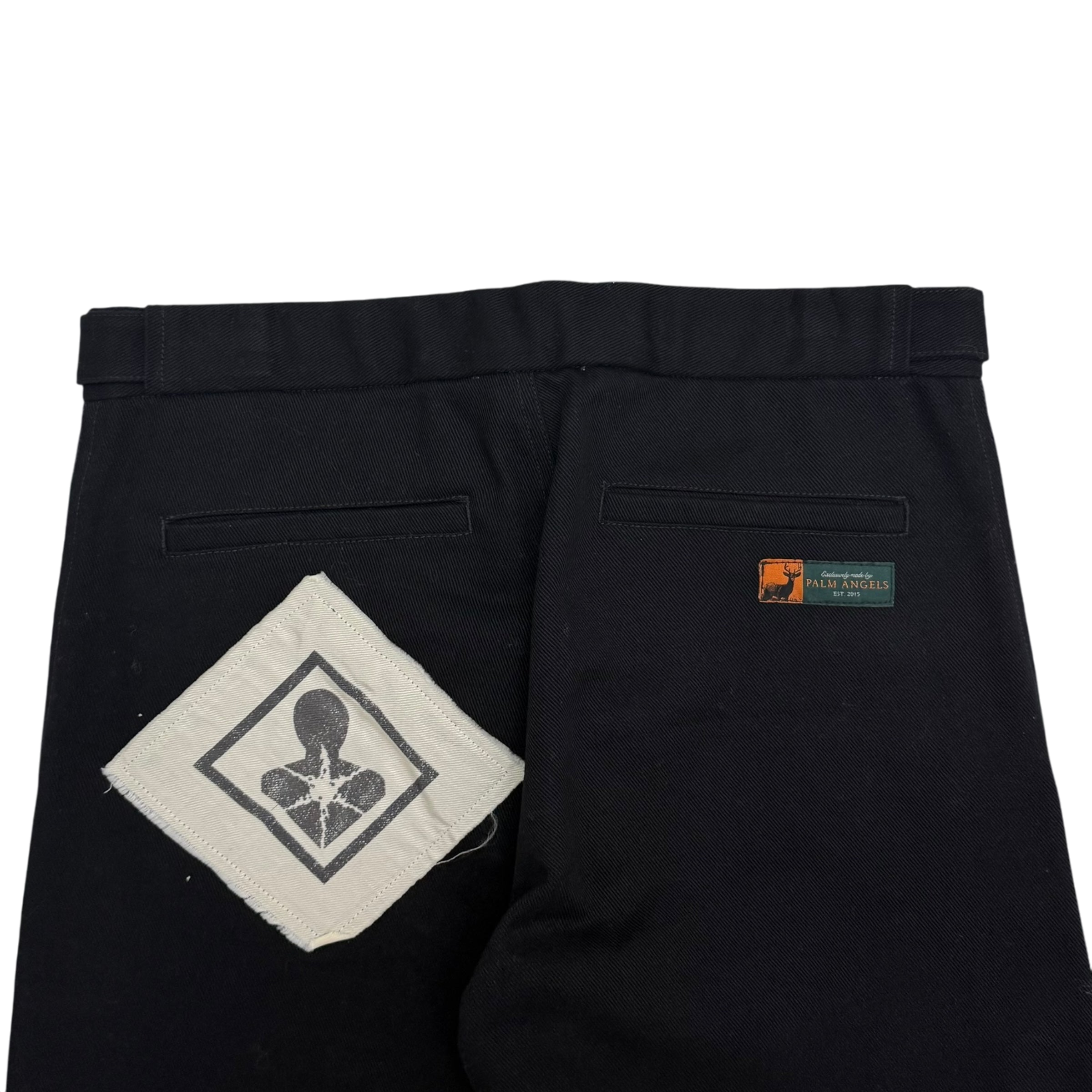 Palm Angels Corduroy Patchwork Pants Black (Size M)