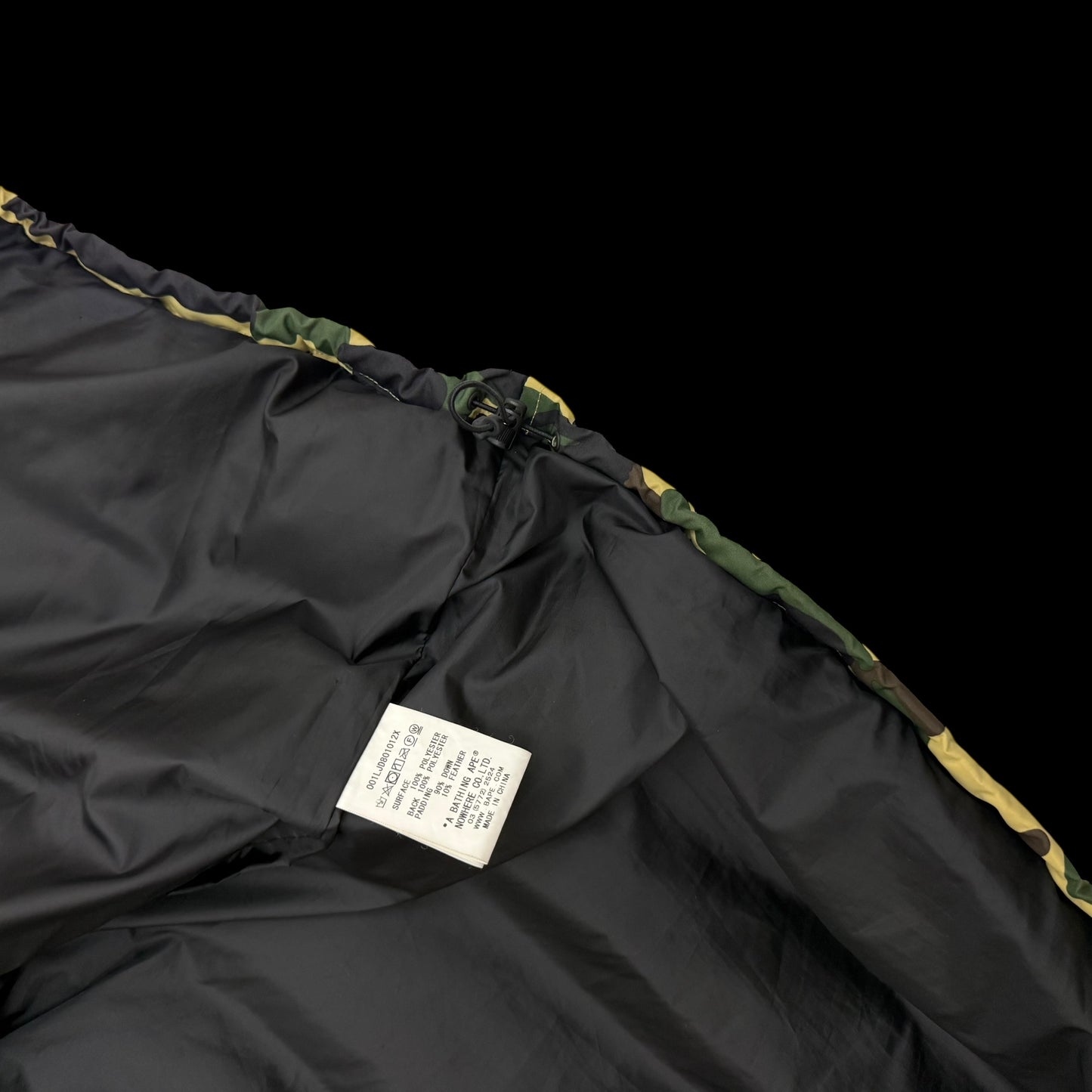 BAPE (A Bathing Ape) 1st Camo Down Vest Yellow (Fits M-L)