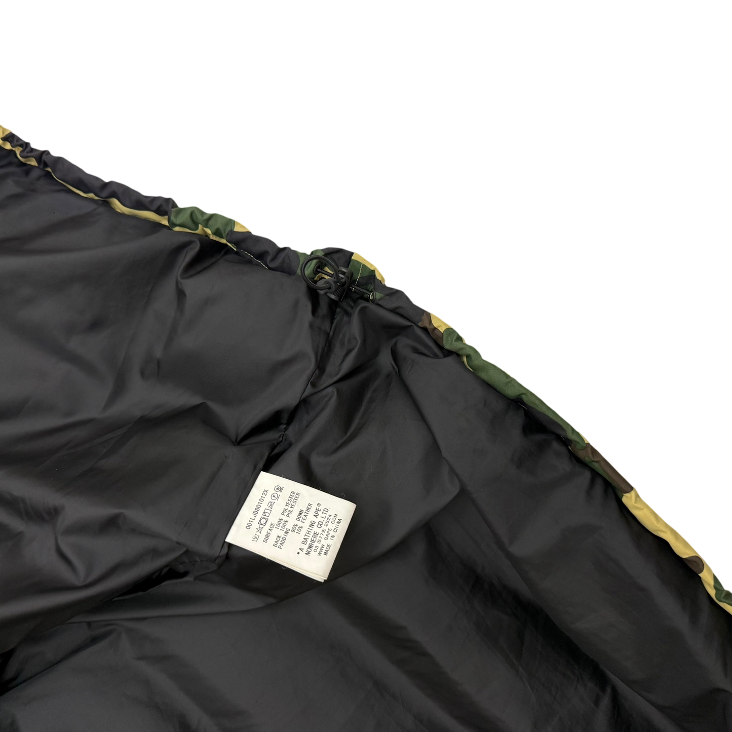 BAPE (A Bathing Ape) 1st Camo Down Vest Yellow (Fits M-L)