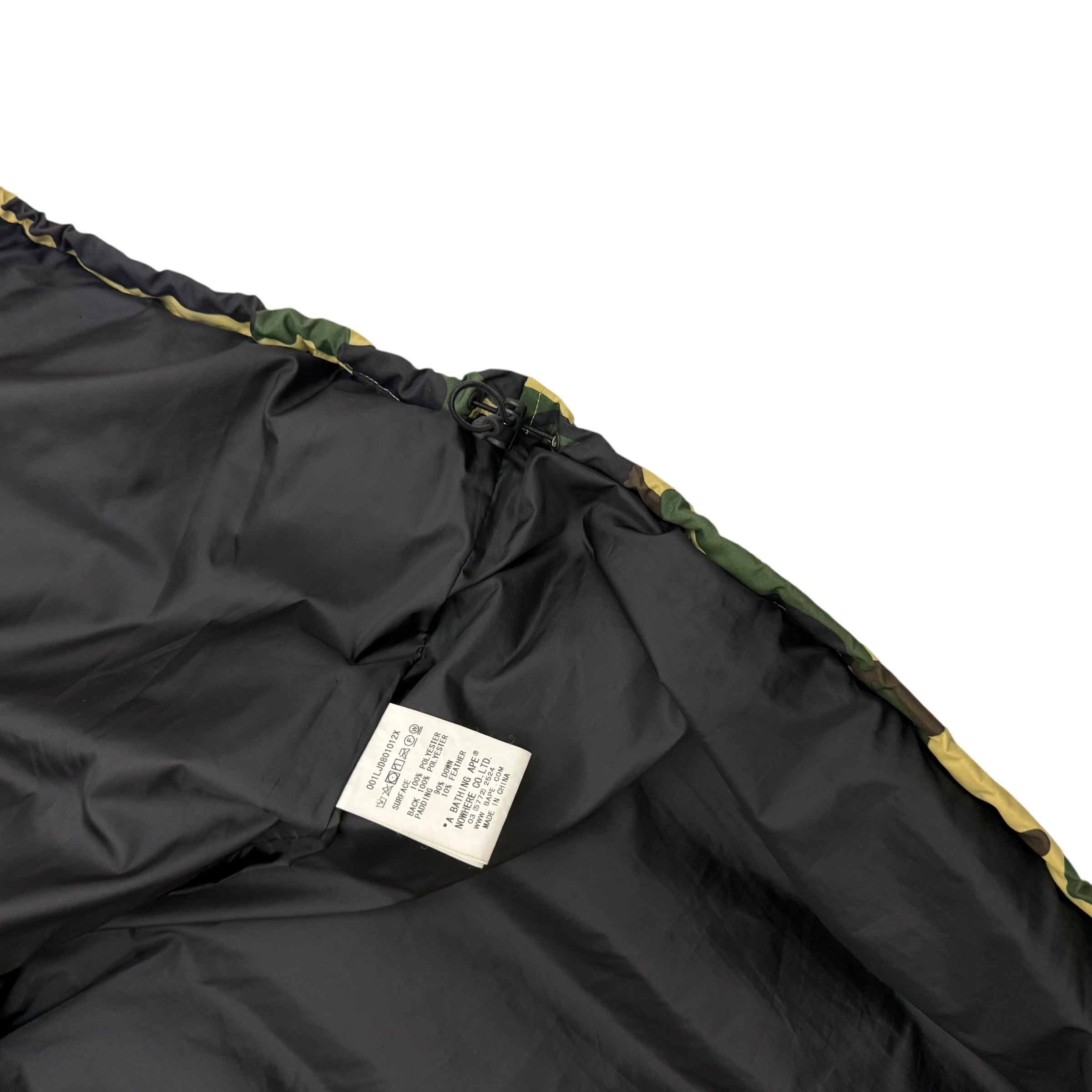 BAPE (A Bathing Ape) 1st Camo Down Vest Yellow (Fits M-L)