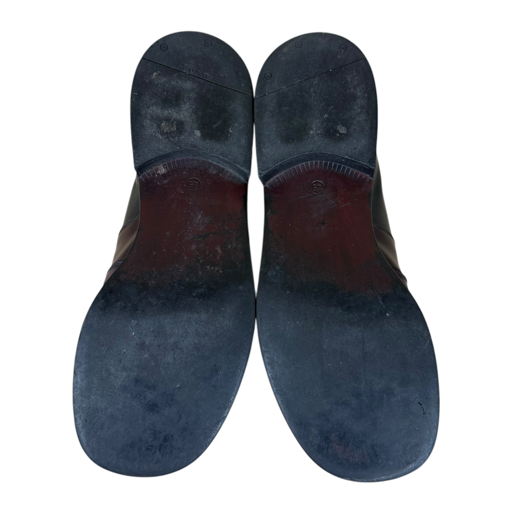 1970s Leather Patterned Loafers Black/Multi (EU45/US11-12)