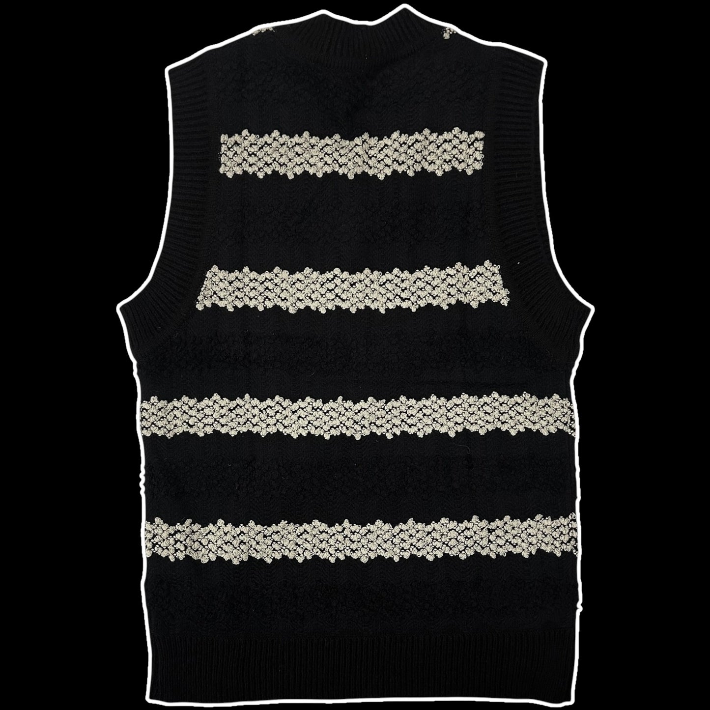 Andersson Bell Embroidered Long Vest Black (Fits XL-XXL)