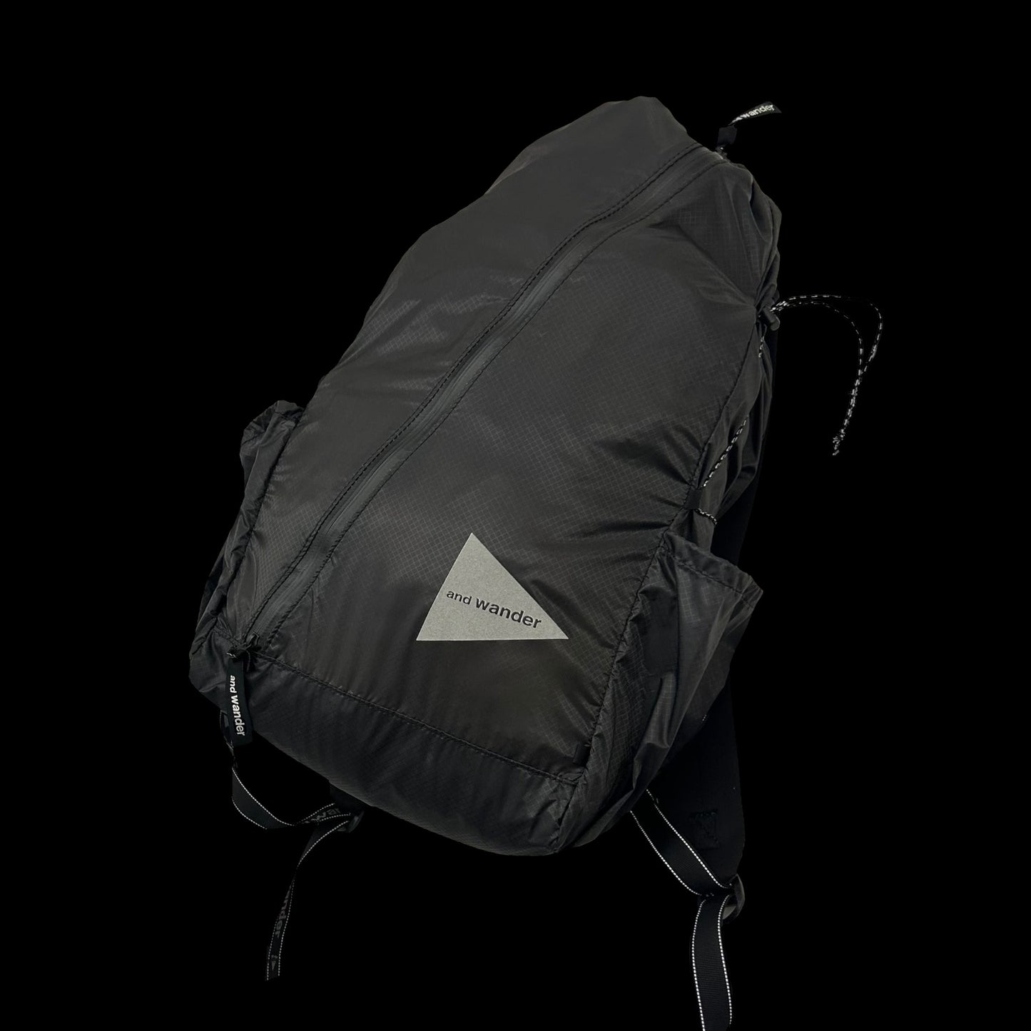 And Wander SIL Diagonal Zip Back Pack Black