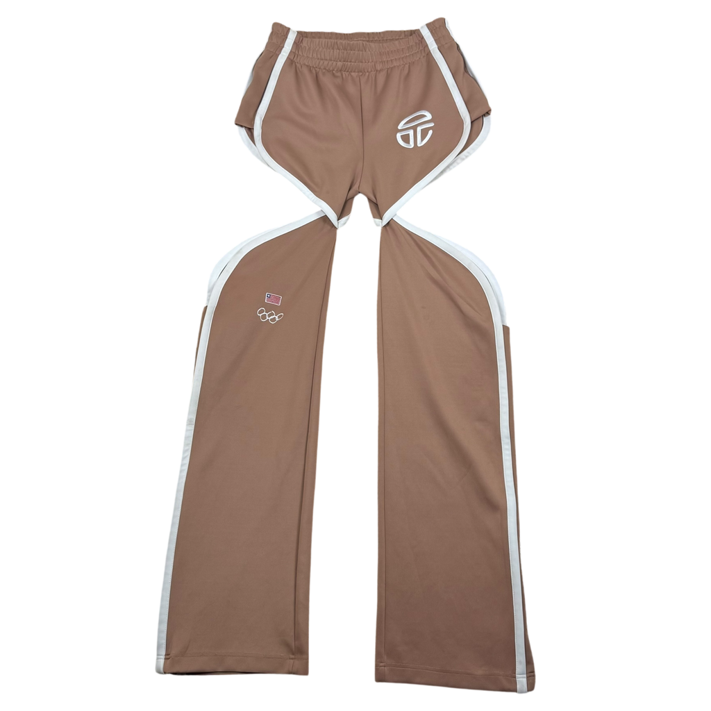 Telfar FW21 Liberia Thigh-hole Track Pants Sand (Size S Womens)