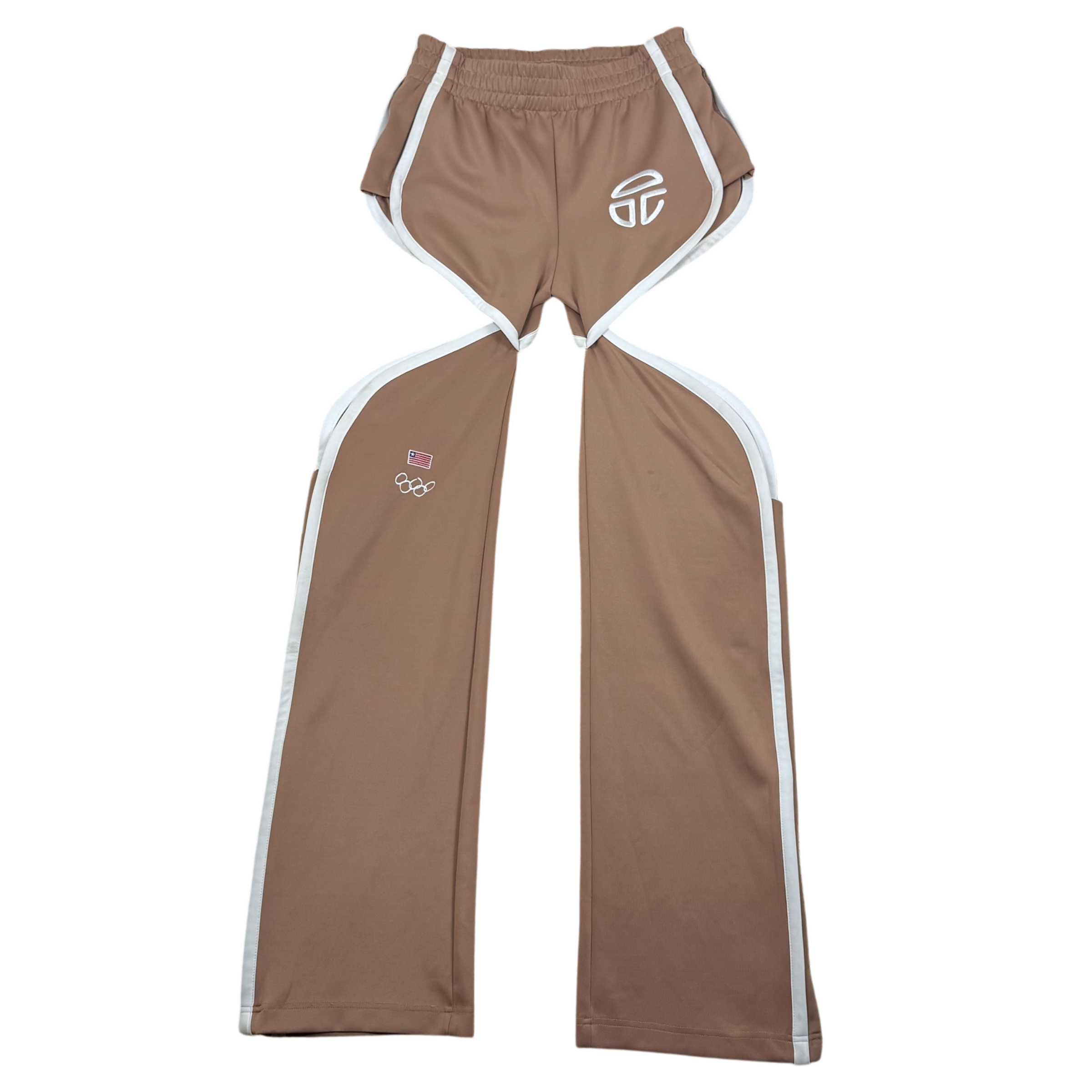 Telfar FW21 Liberia Thigh-hole Track Pants Sand (Size S Womens)