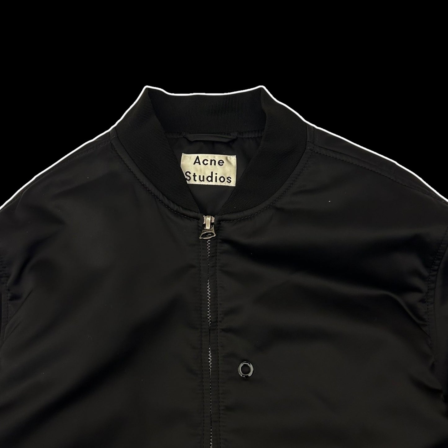 Acne Studios Nylon Matt Bomber Jacket Black (Fits M)