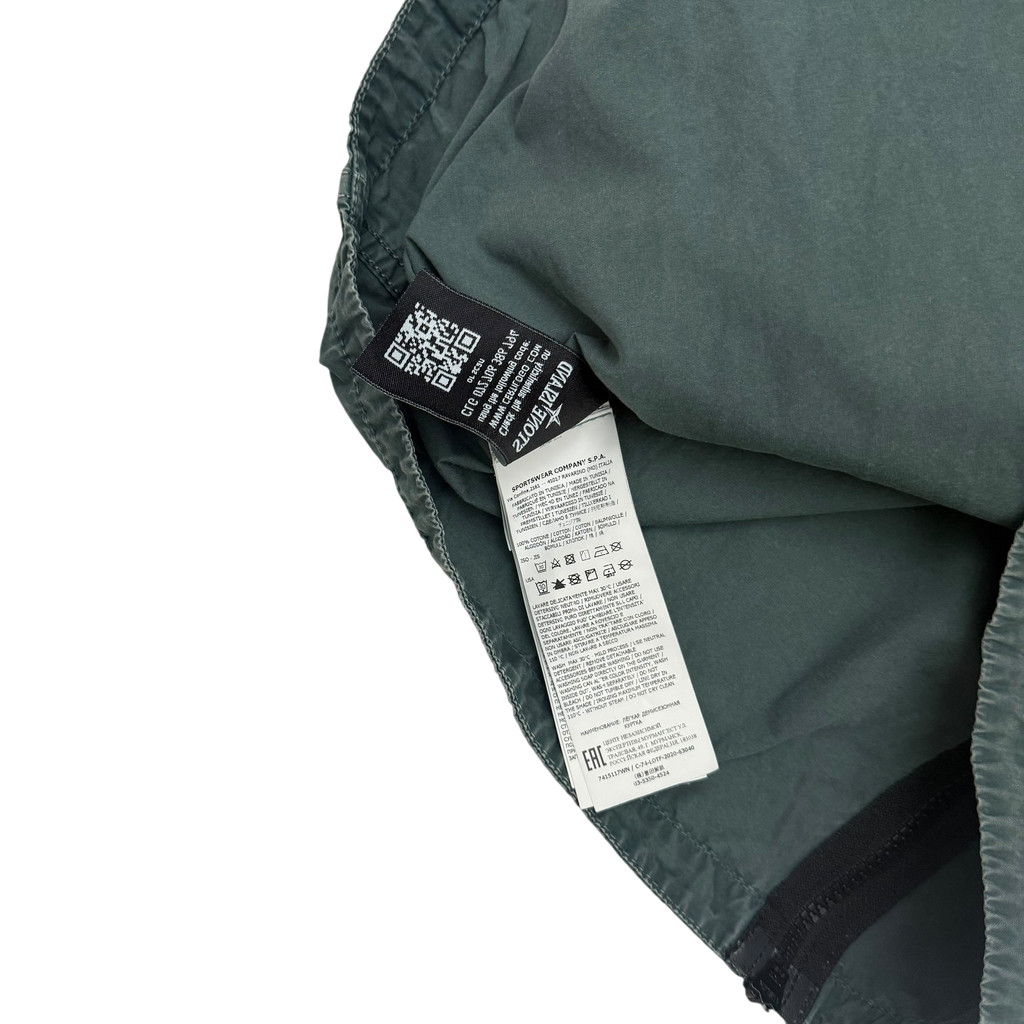 Stone Island Zip Up Overshirt Jacket Petrol Green (Size XL)