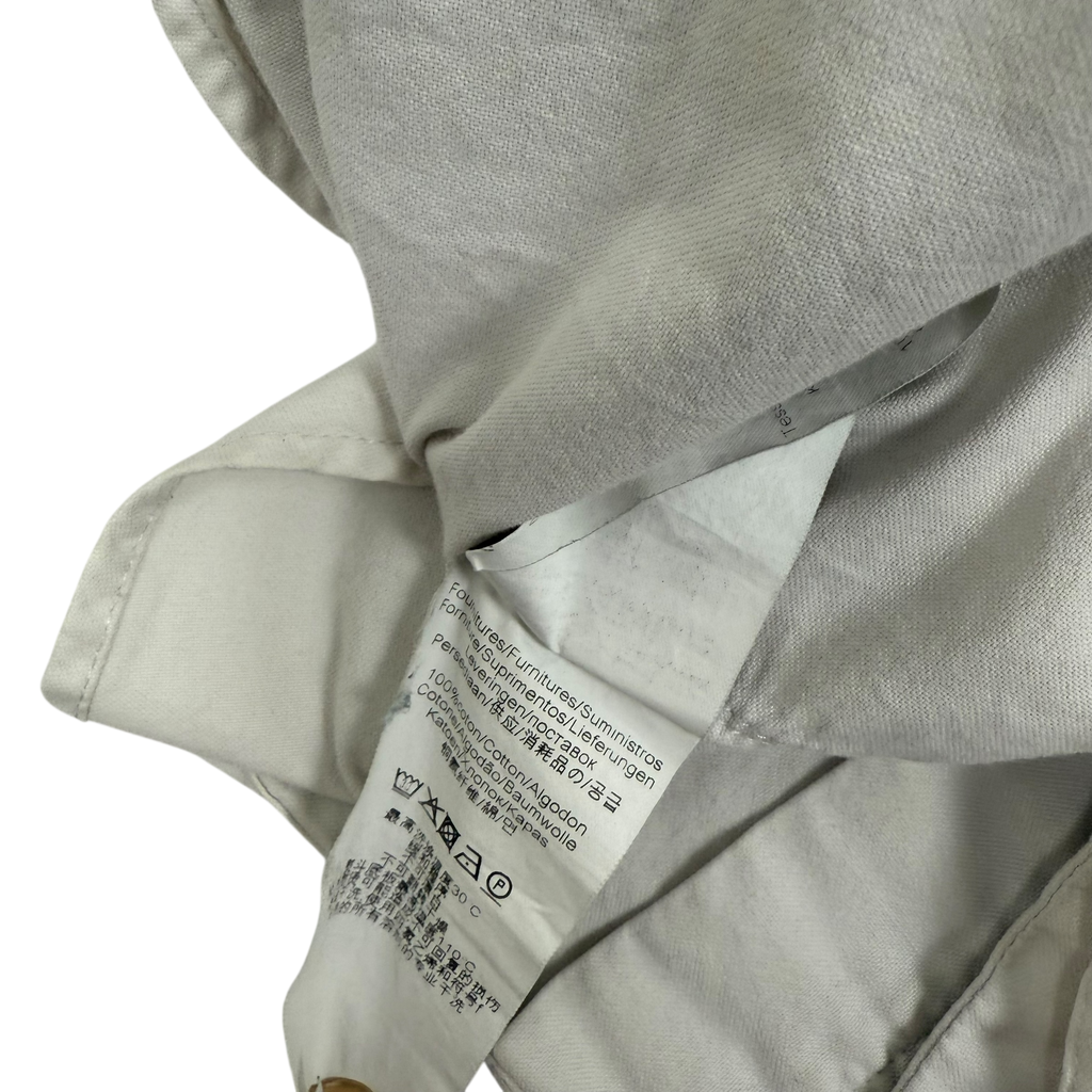 Kenzo White Button Down Knit Logo Oxford Shirt White (Fits M)