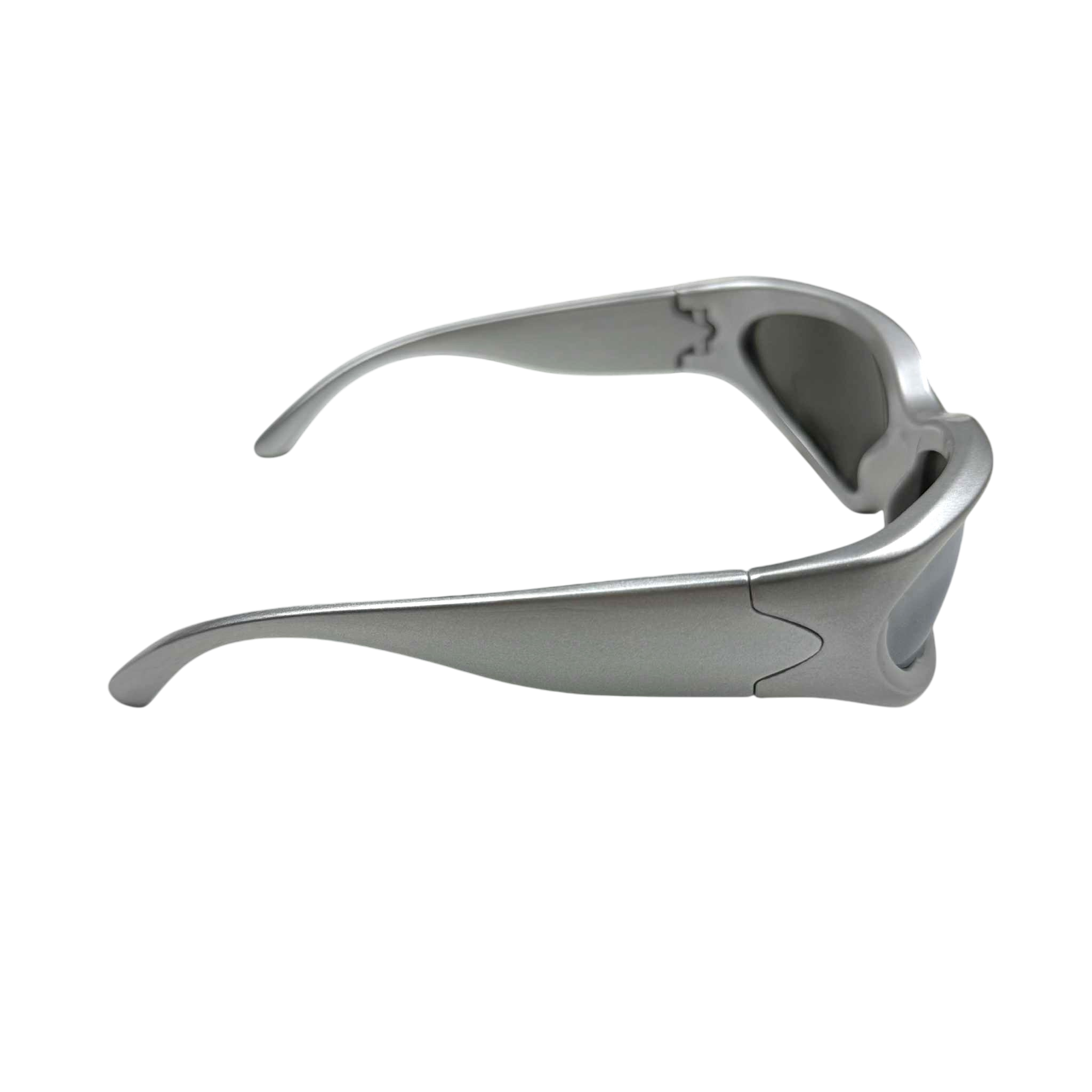 Balenciaga Swift Oval Sunglasses Silver