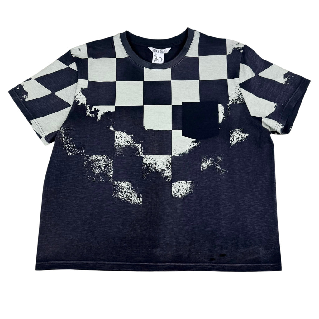 Bad Son Checkerboard T-Shirt Navy (Size XL)