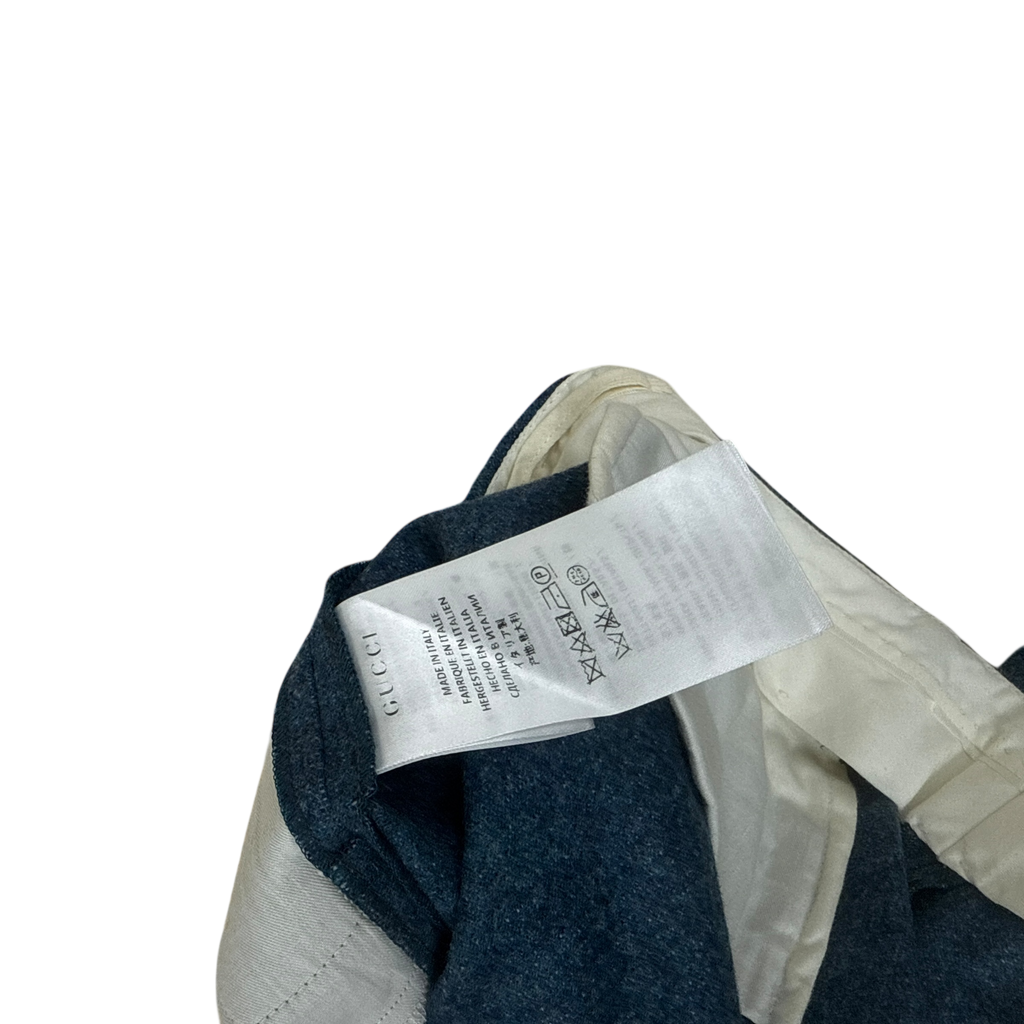Gucci Pre Fall 2015 Wool Pants Blue (Size 40)