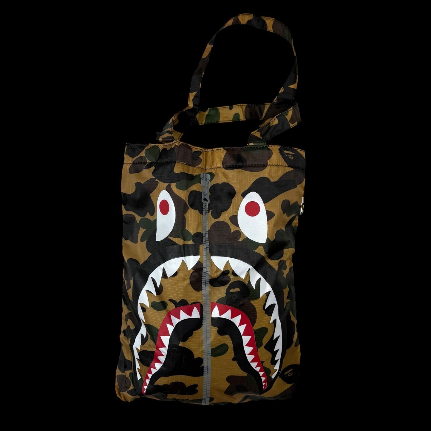BAPE (A Bathing Ape) 1st Camo Shark Tote Bag