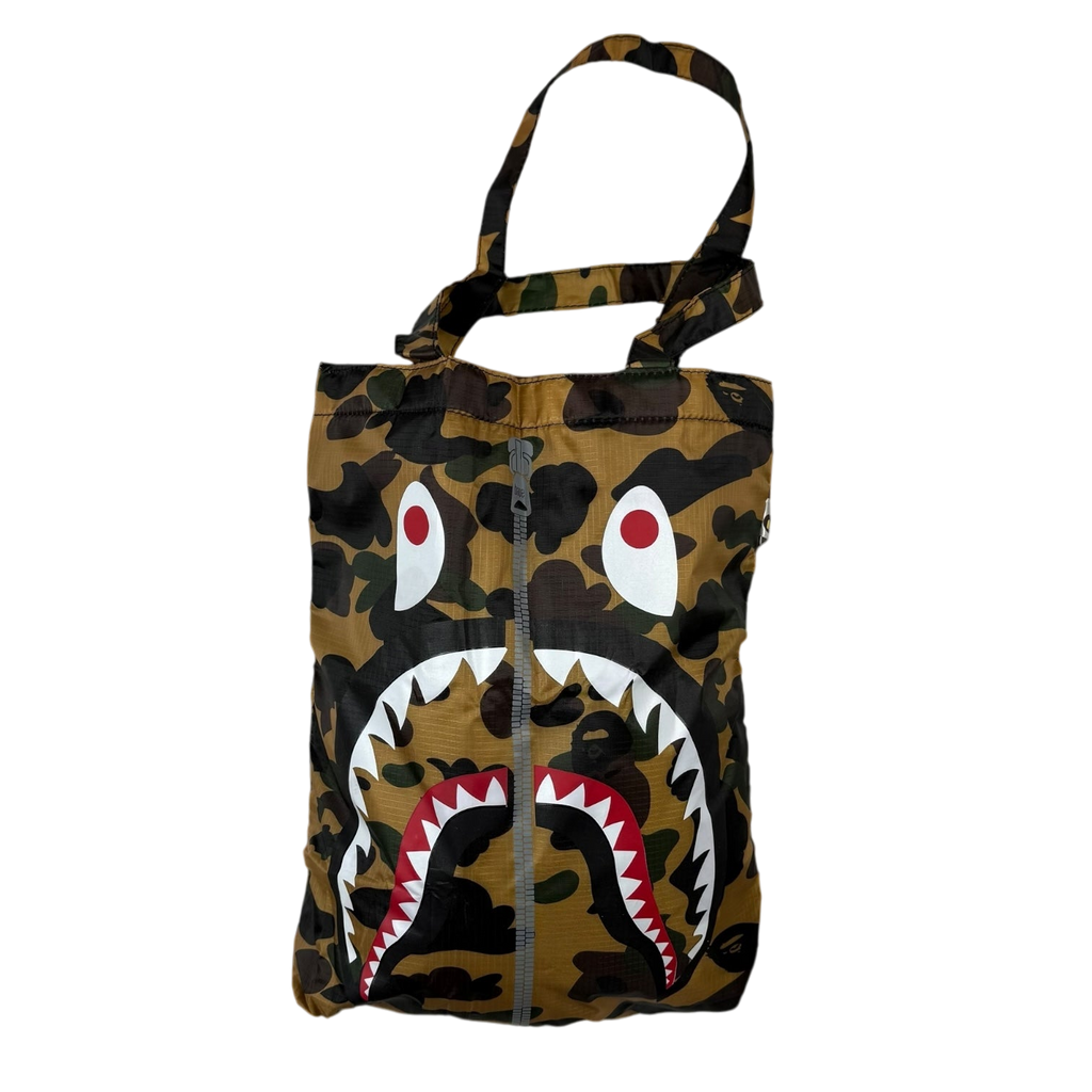 BAPE (A Bathing Ape) 1st Camo Shark Tote Bag