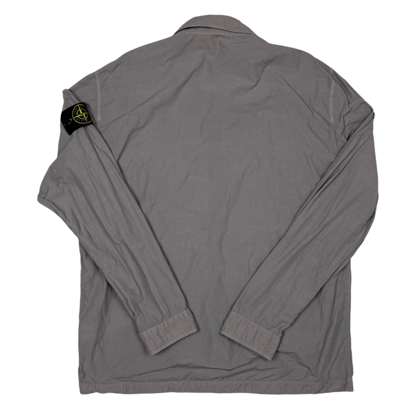 Stone Island Zip Up Utility Overshirt Grey (Size XL)