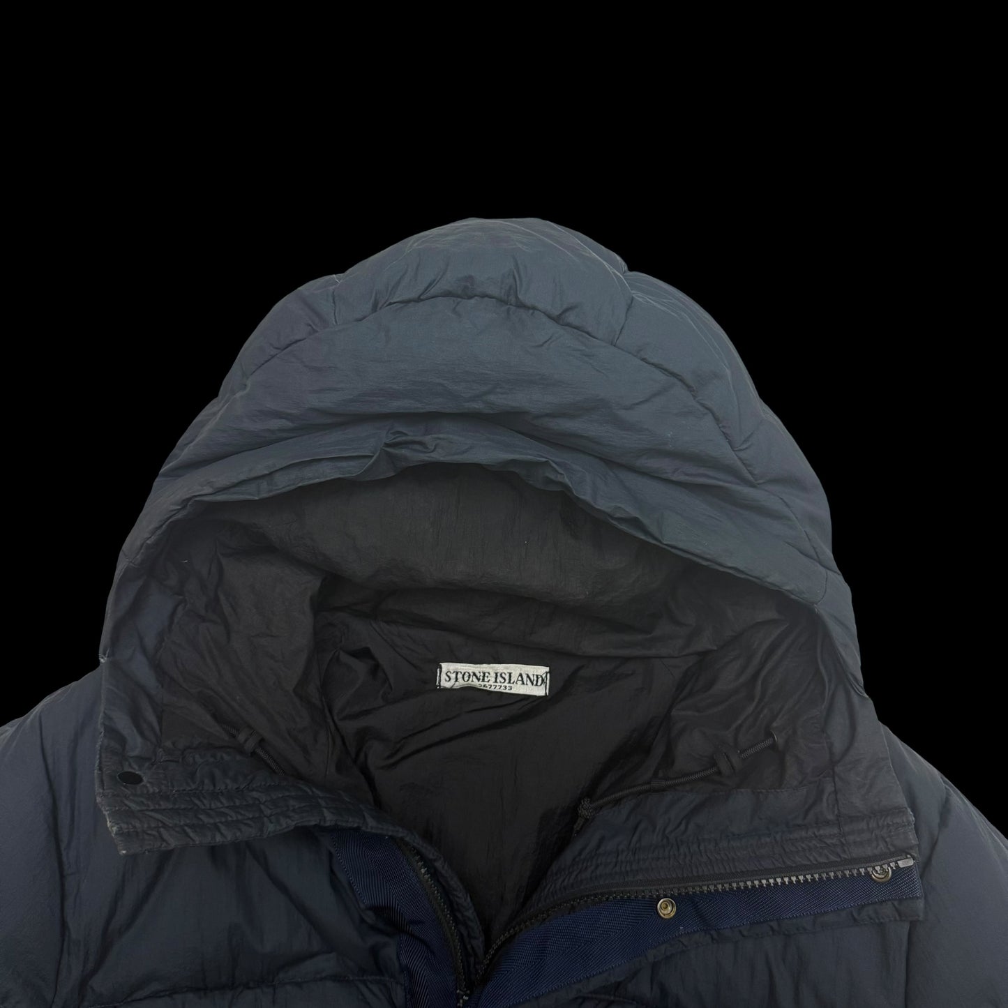 Stone Island AW11 Opaque Nylon Tela Down Puffer Jacket Navy (Fits L-XL)