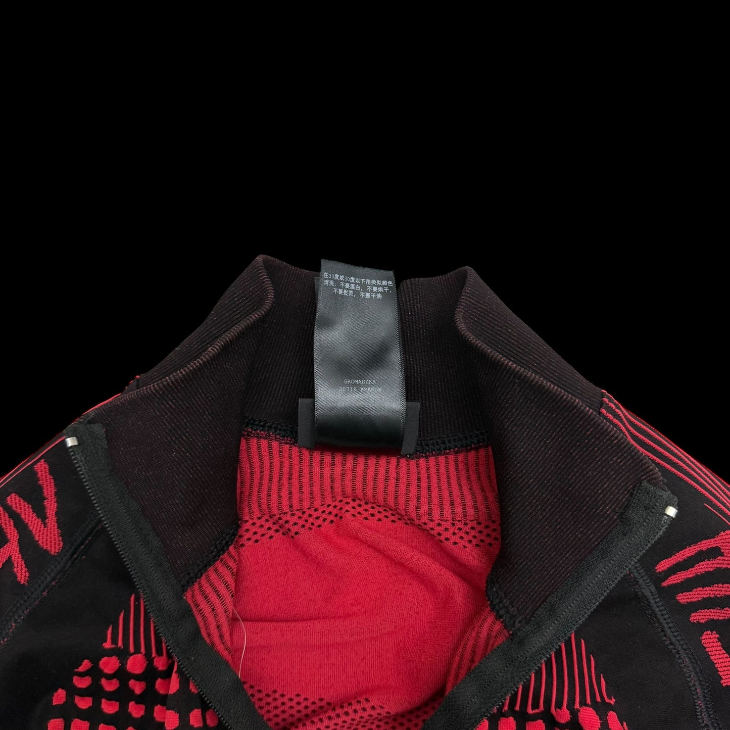 MISBHV Sport Active Quarter-Zip Longsleeve Top Red/Black (Fits M-XL)