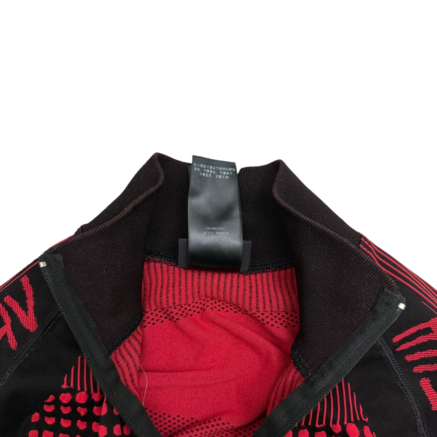 MISBHV Sport Active Quarter-Zip Longsleeve Top Red/Black (Fits M-XL)